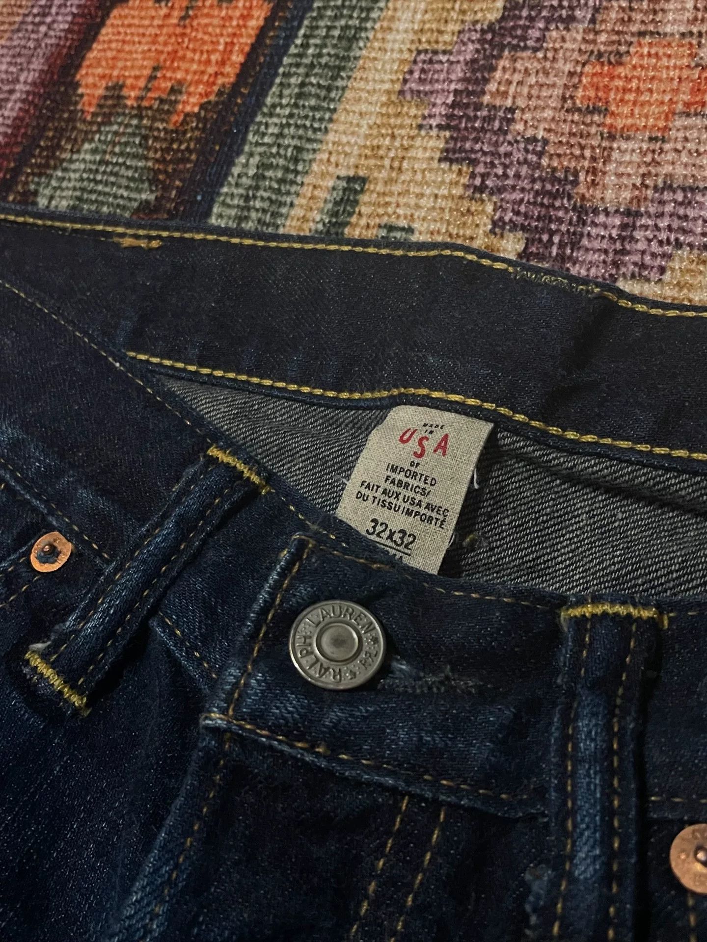 RRL Ralph Lauren RRL Vintage USA Selvedge Jeans Size US 32 / EU 48 - 4 Thumbnail