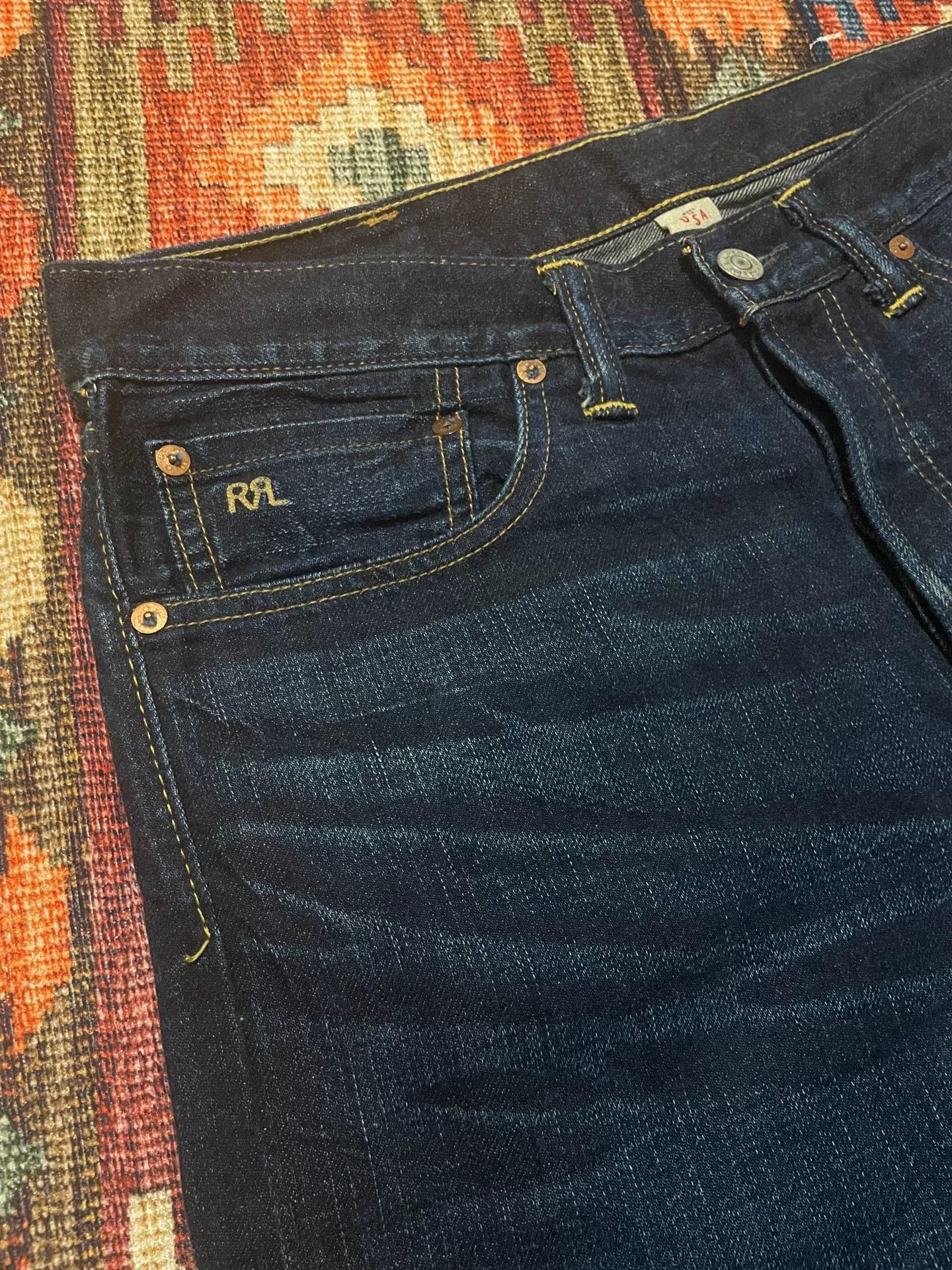 RRL Ralph Lauren RRL Vintage USA Selvedge Jeans Size US 32 / EU 48 - 5 Thumbnail
