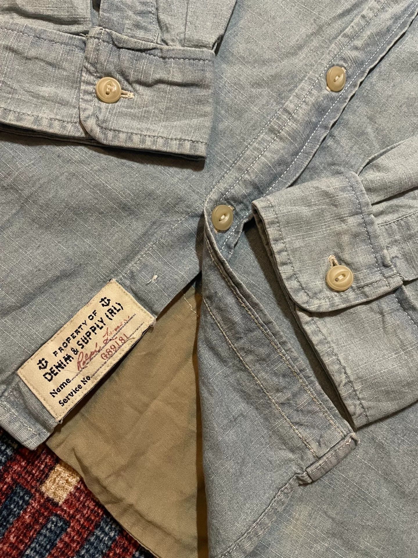 Denim & Supply Ralph Lauren Ralph Lauren Denim Supply Military Pocket Shirt Size US M / EU 48-50 / 2 - 4 Thumbnail