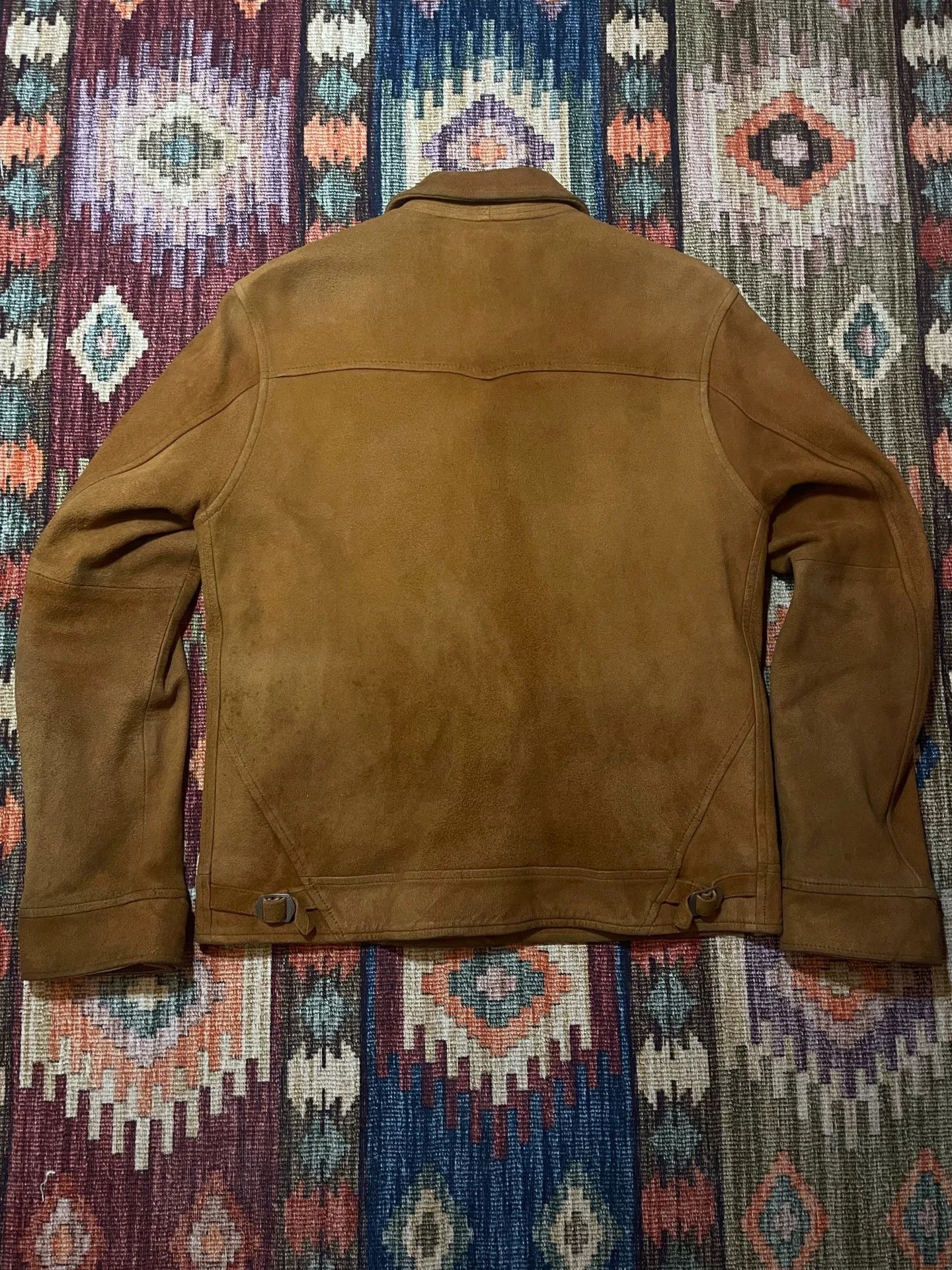 Vintage Lost Control Classic Suede 30s Saxon Jacket Size US XL / EU 56 / 4 - 2 Thumbnail