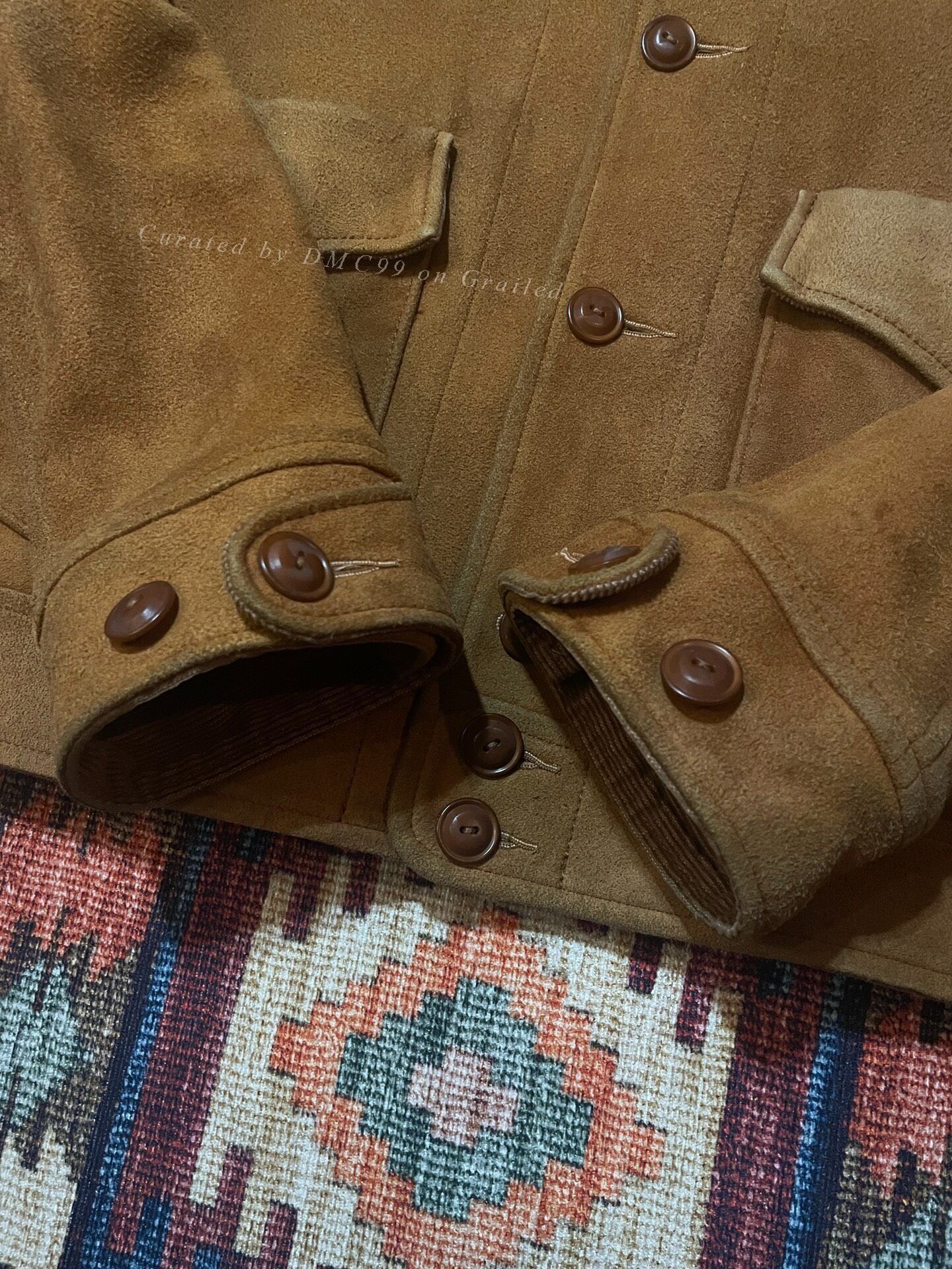 Vintage Lost Control Classic Suede 30s Saxon Jacket Size US XL / EU 56 / 4 - 7 Thumbnail