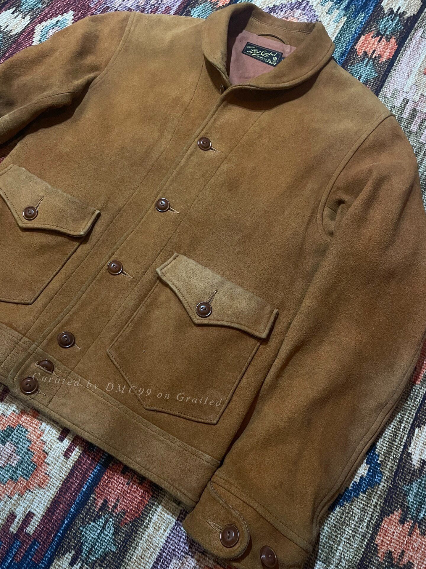 Vintage Lost Control Classic Suede 30s Saxon Jacket Size US XL / EU 56 / 4 - 5 Thumbnail