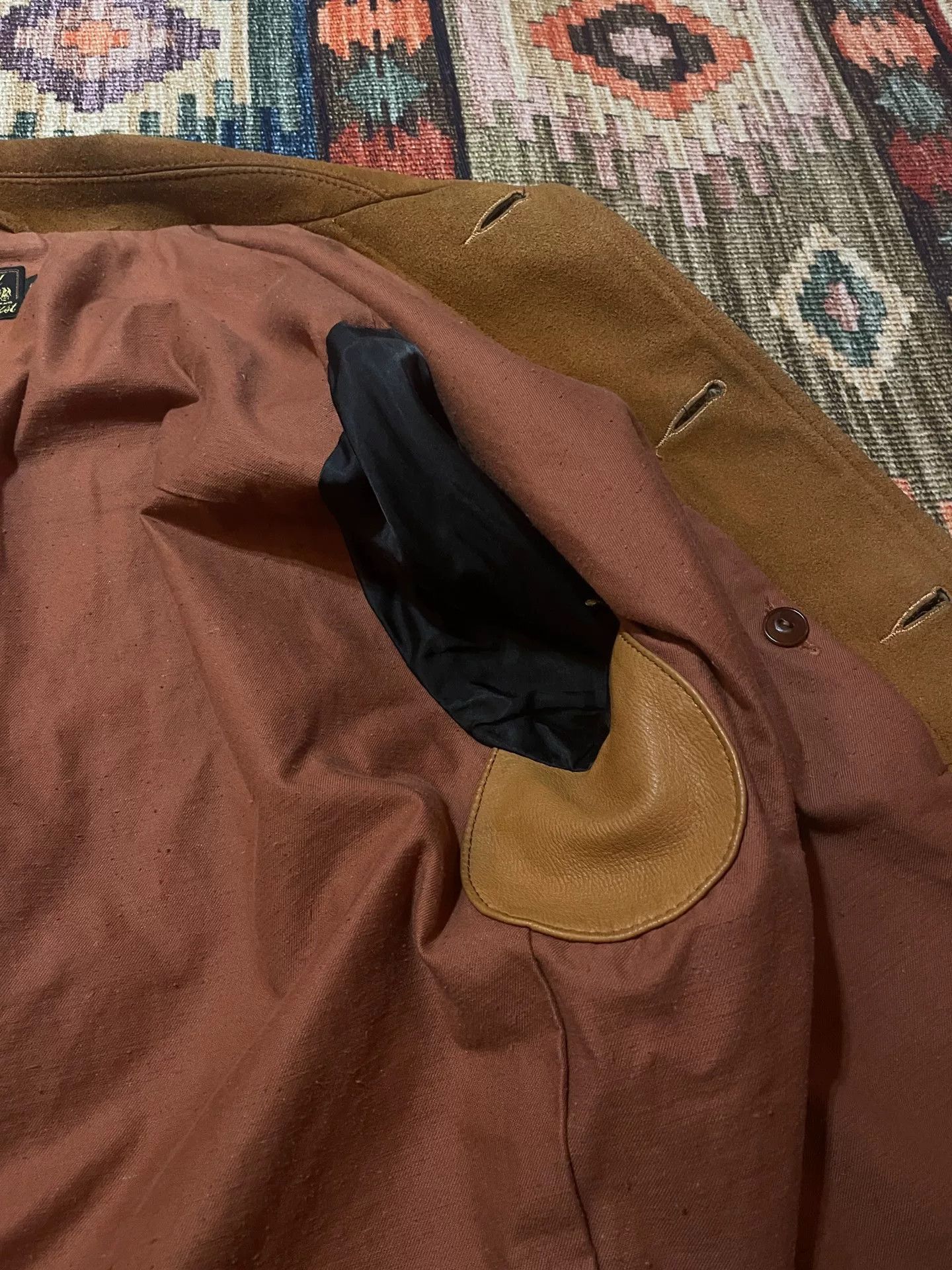 Vintage Lost Control Classic Suede 30s Saxon Jacket Size US XL / EU 56 / 4 - 8 Thumbnail