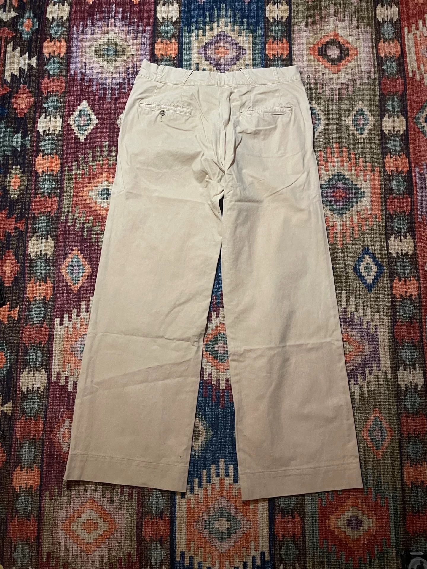 RRL Ralph Lauren RRL Vintage White Label Loose Cotton Pants Size US 32 / EU 48 - 2 Thumbnail
