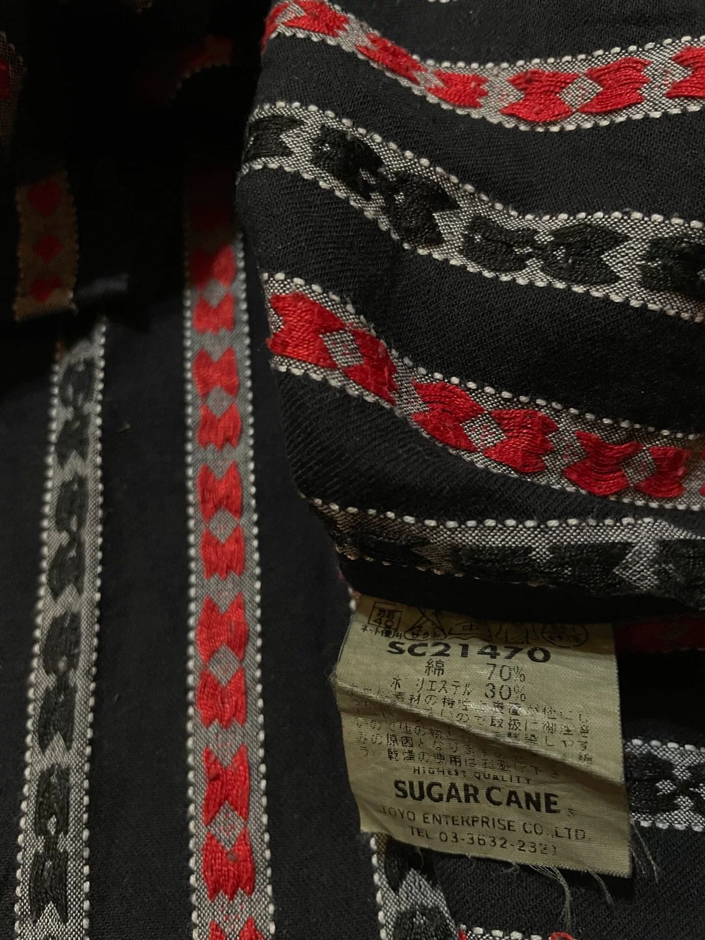 Sugar Cane Sugar Cane Embroidered Jacquard Gambler Shirt Size US M / EU 48-50 / 2 - 9 Thumbnail