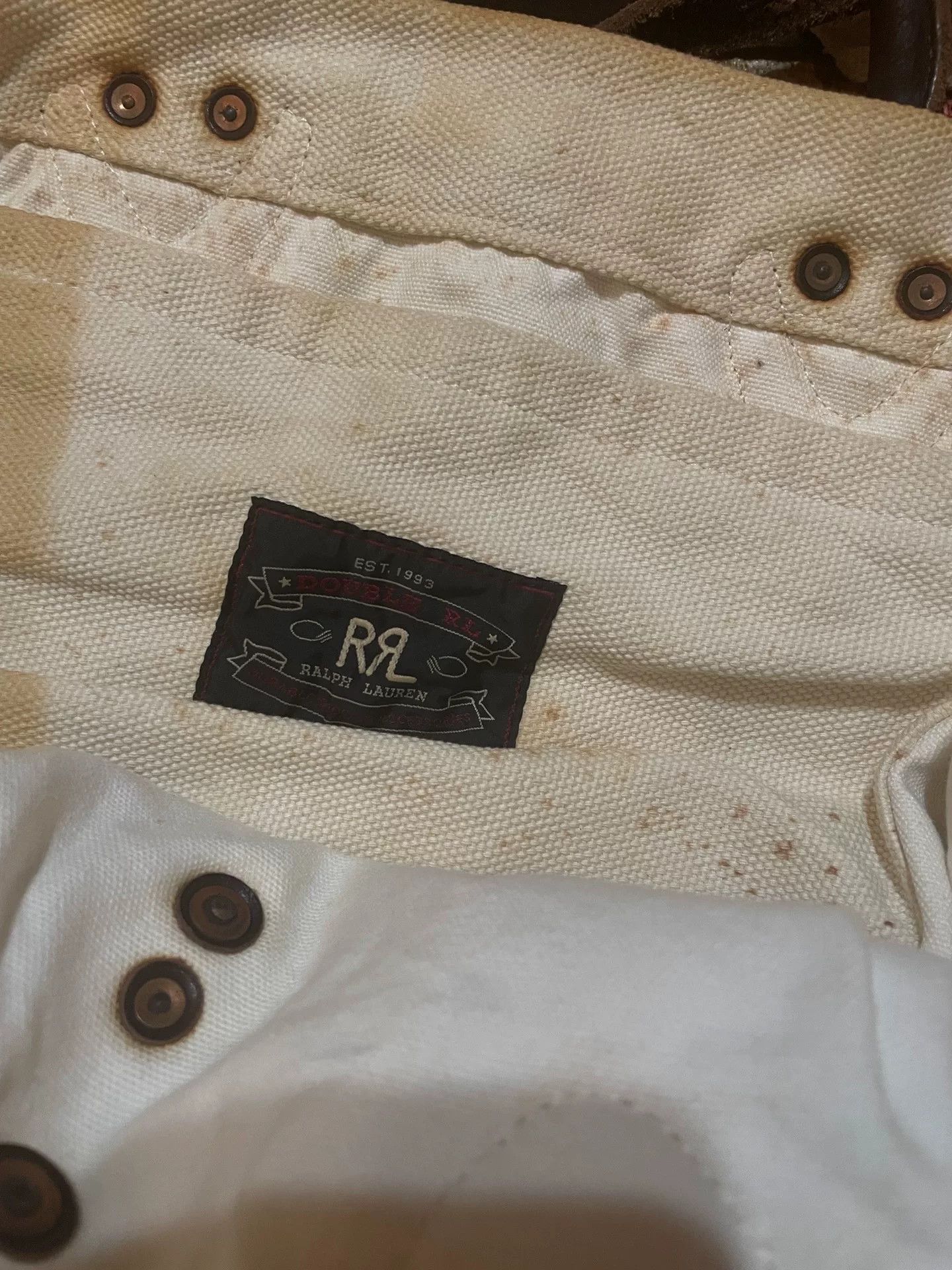 RRL Ralph Lauren RRL Vintage Anchor Canvas Tote Bag Size ONE SIZE - 5 Thumbnail