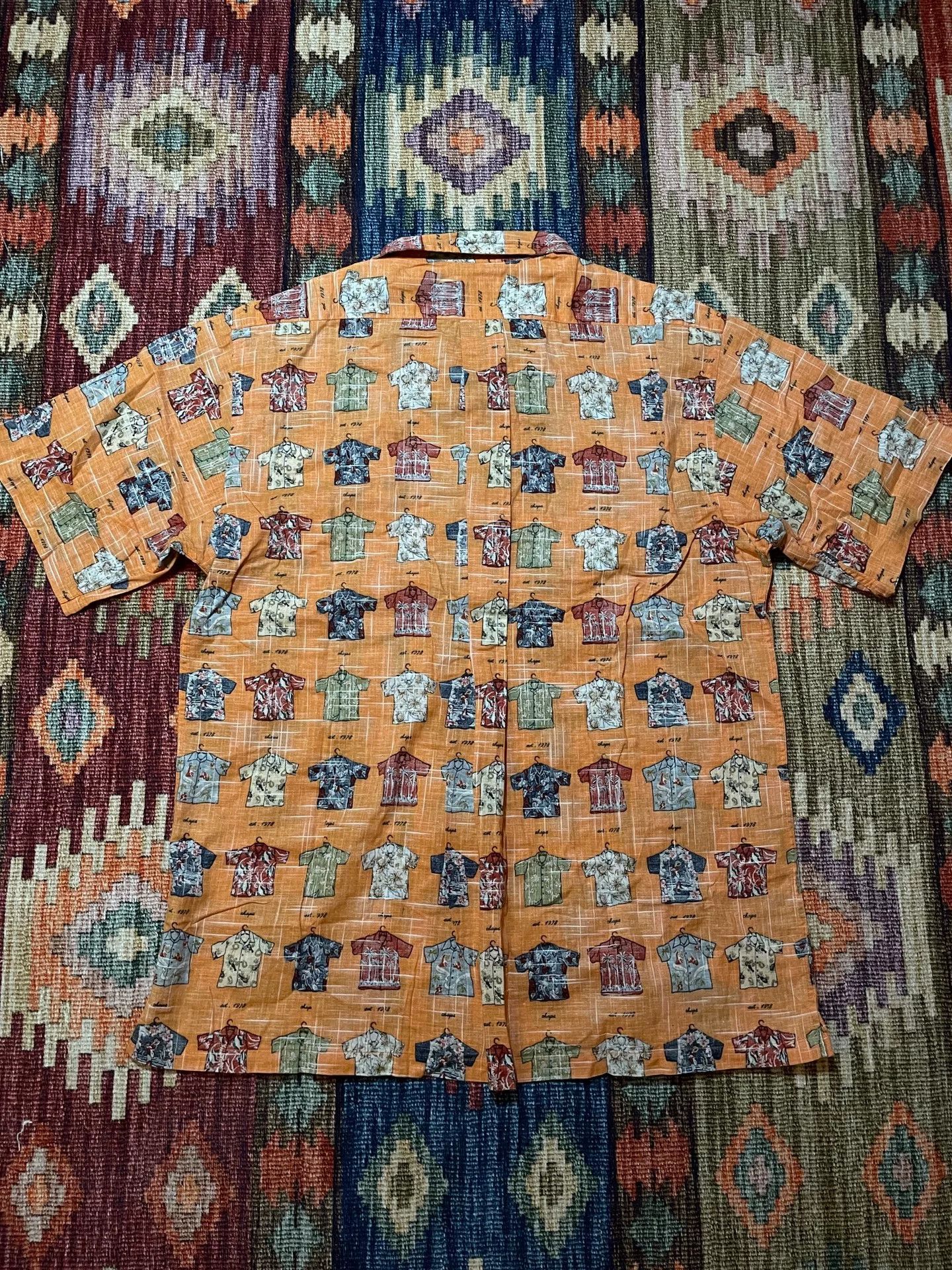 RRL Ralph Lauren Ralph Lauren Vintage Cotton Linen Hawaiian T-Shirt Size US M / EU 48-50 / 2 - 2 Thumbnail