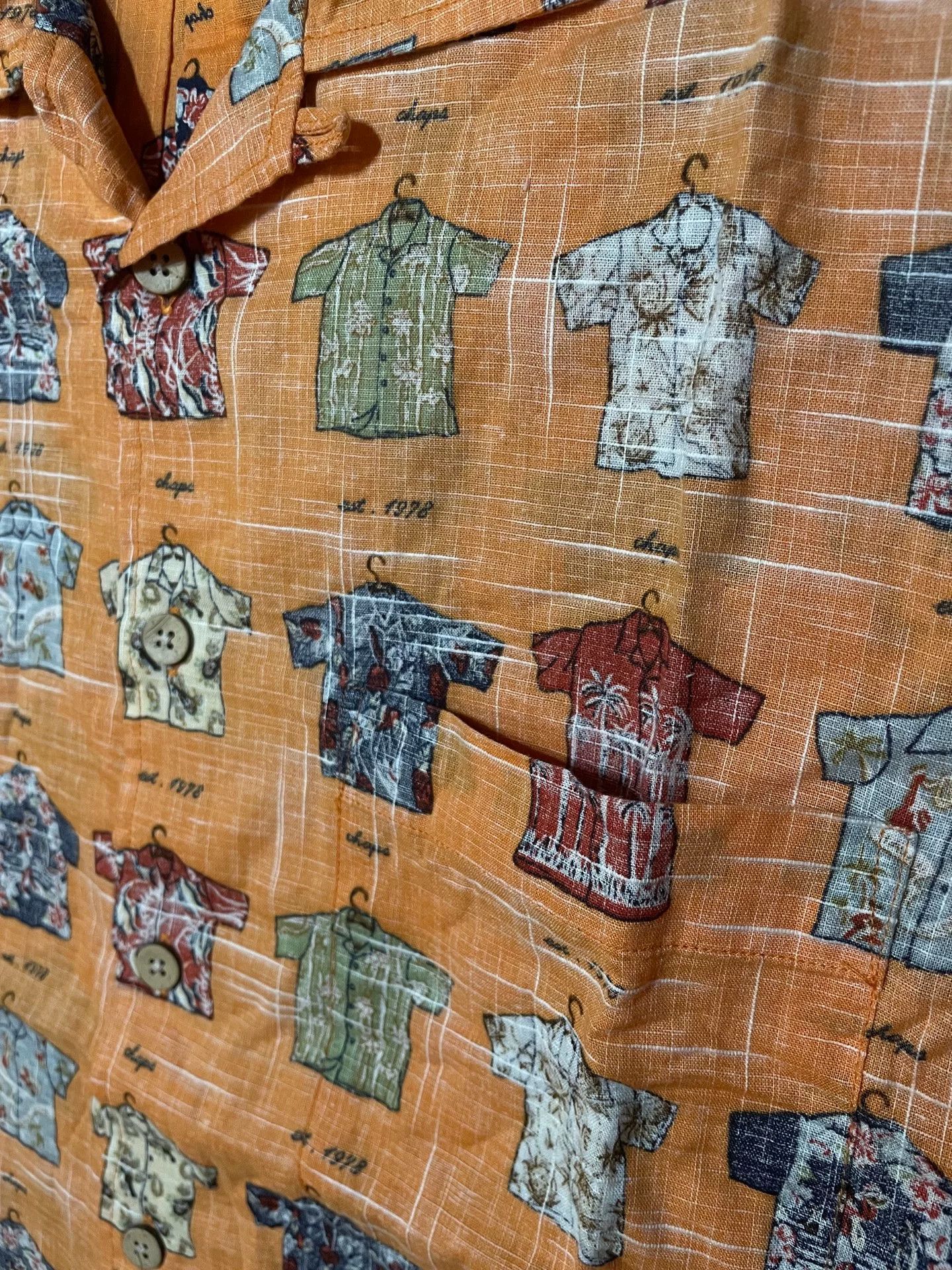 RRL Ralph Lauren Ralph Lauren Vintage Cotton Linen Hawaiian T-Shirt Size US M / EU 48-50 / 2 - 4 Thumbnail