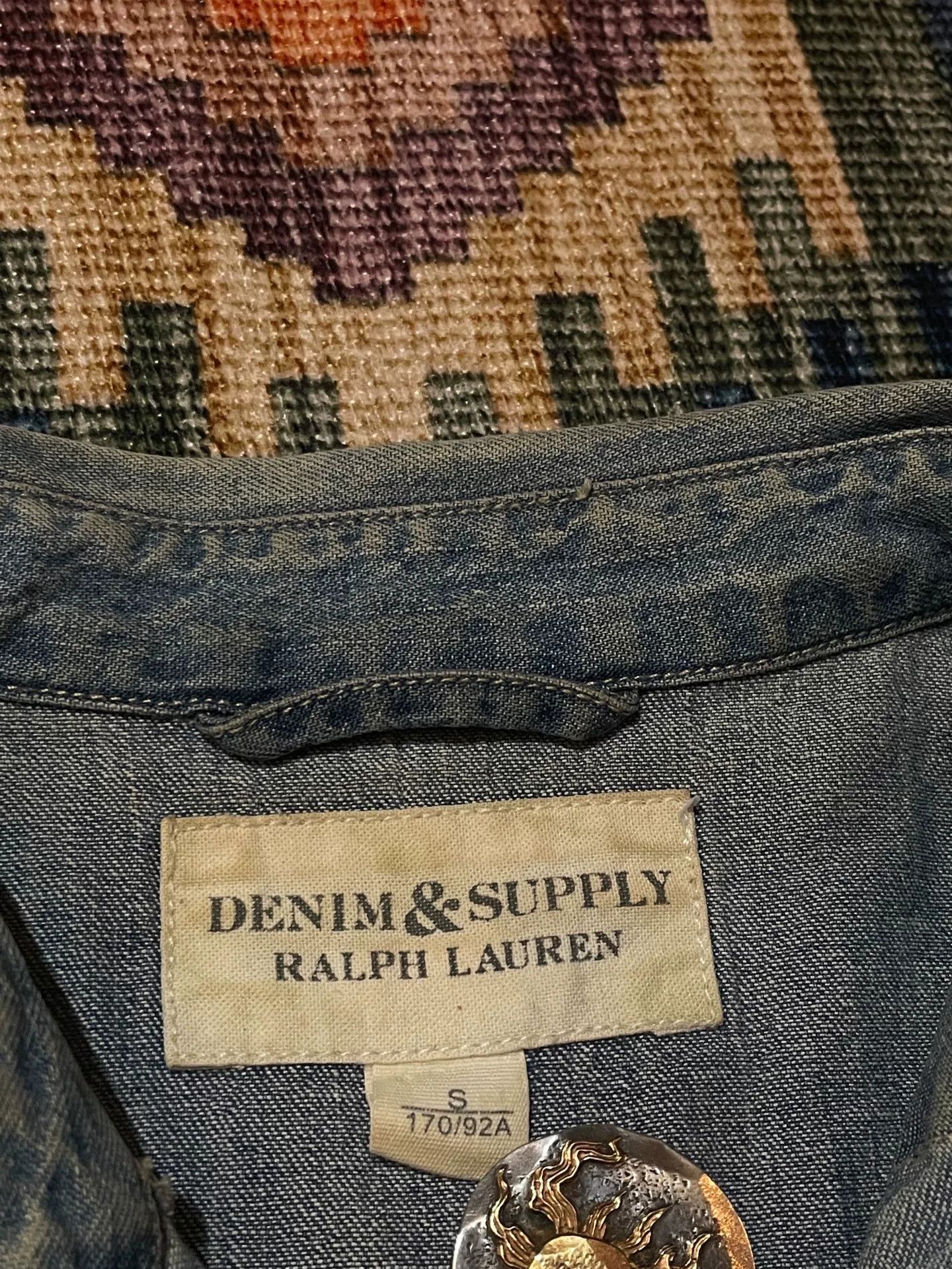 Denim & Supply Ralph Lauren Ralph Lauren Distressed Washed Denim Shirt Size US S / EU 44-46 / 1 - 4 Thumbnail