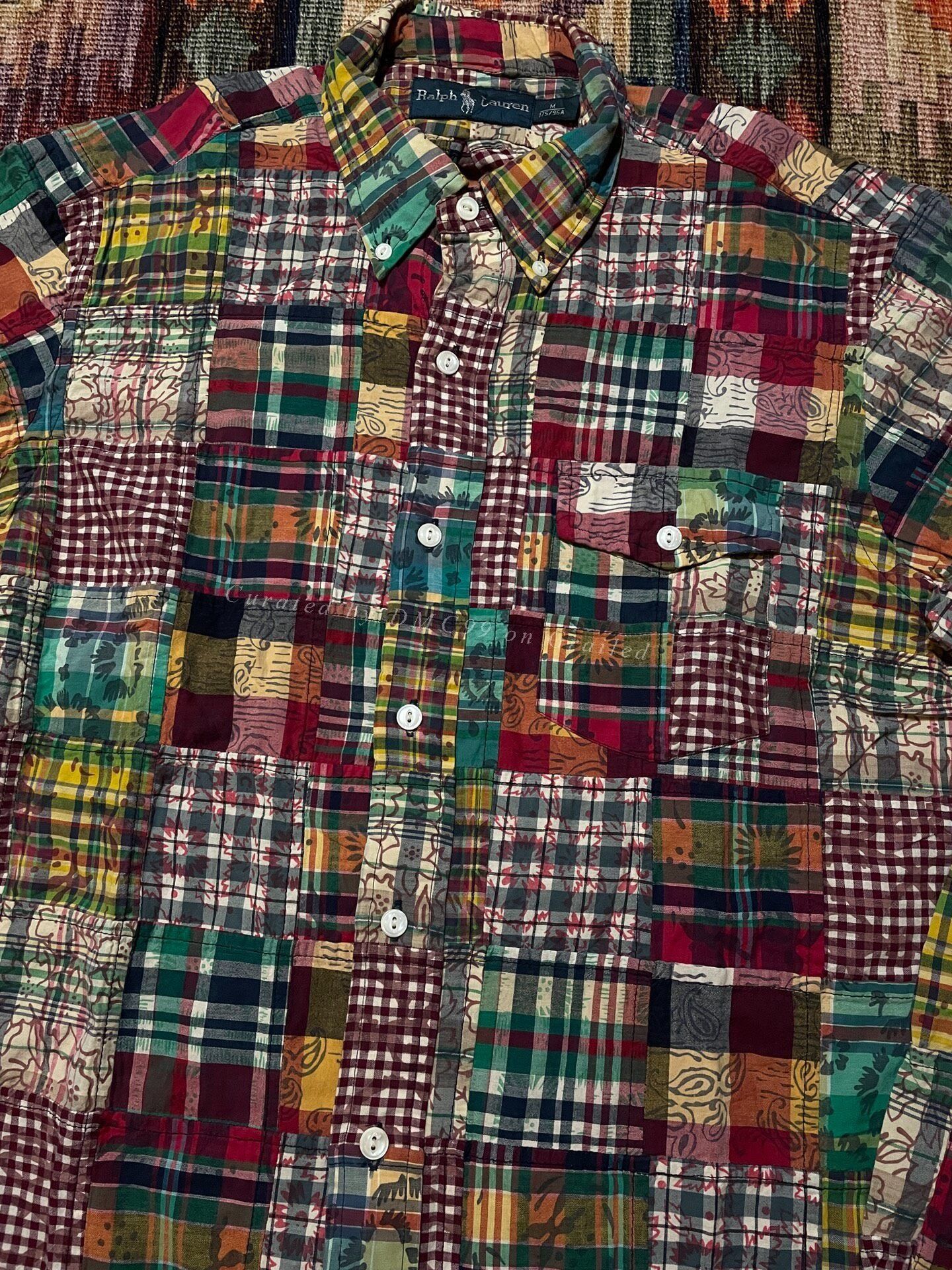 Ralph Lauren Ralph Lauren Vintage Patchwork Shirt Size US M / EU 48-50 / 2 - 4 Thumbnail