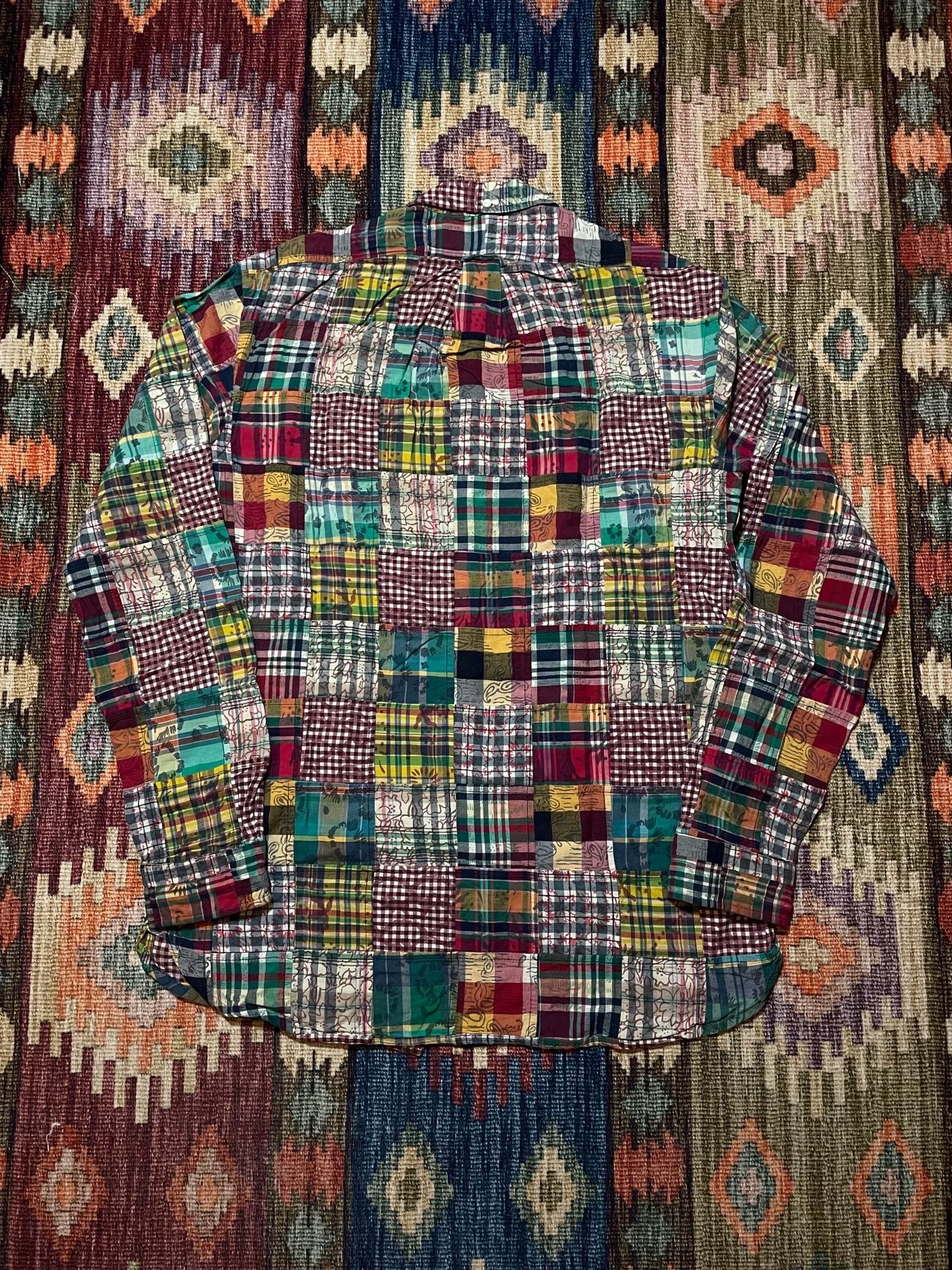Ralph Lauren Ralph Lauren Vintage Patchwork Shirt Size US M / EU 48-50 / 2 - 2 Thumbnail