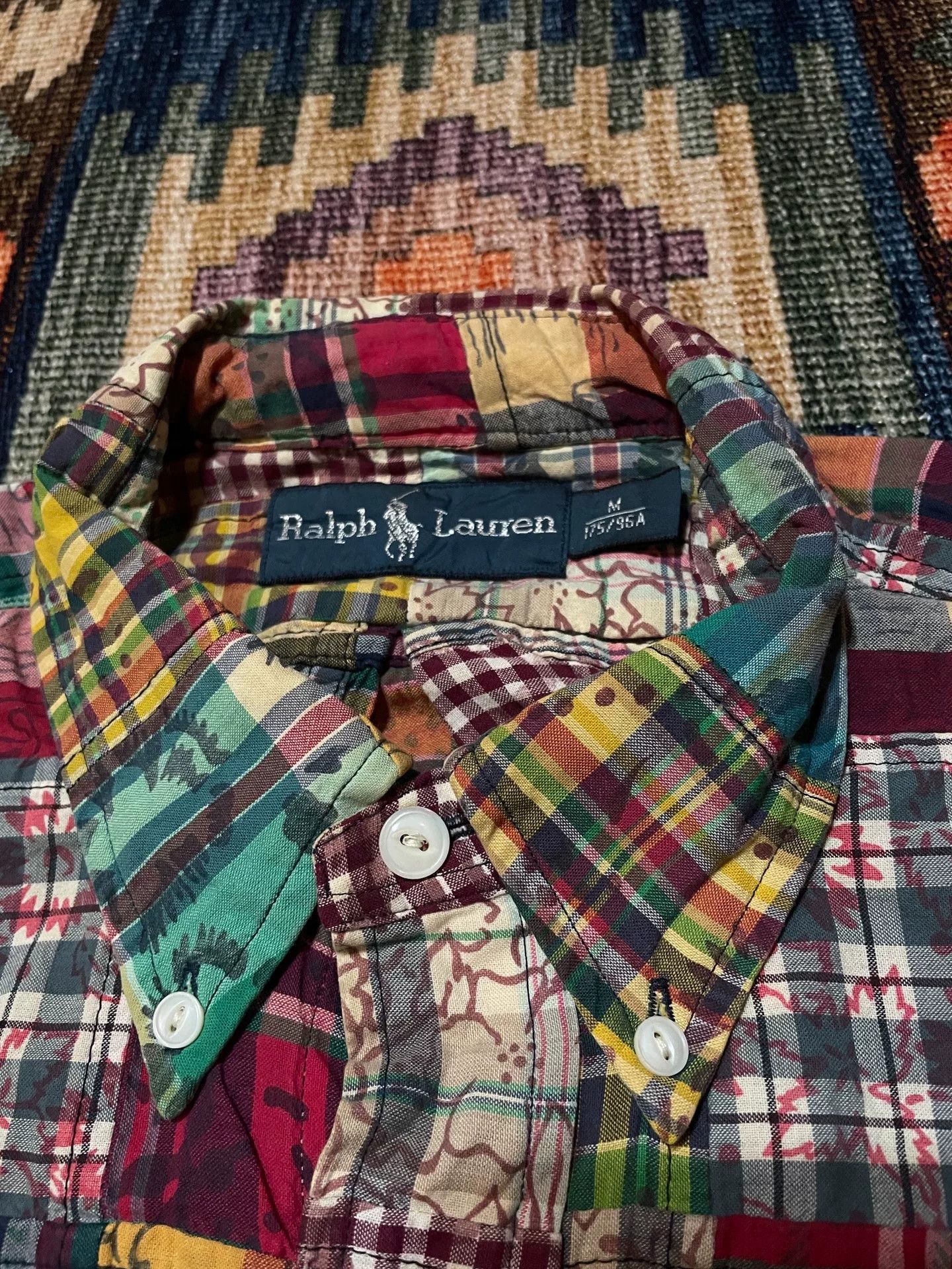 Ralph Lauren Ralph Lauren Vintage Patchwork Shirt Size US M / EU 48-50 / 2 - 3 Thumbnail