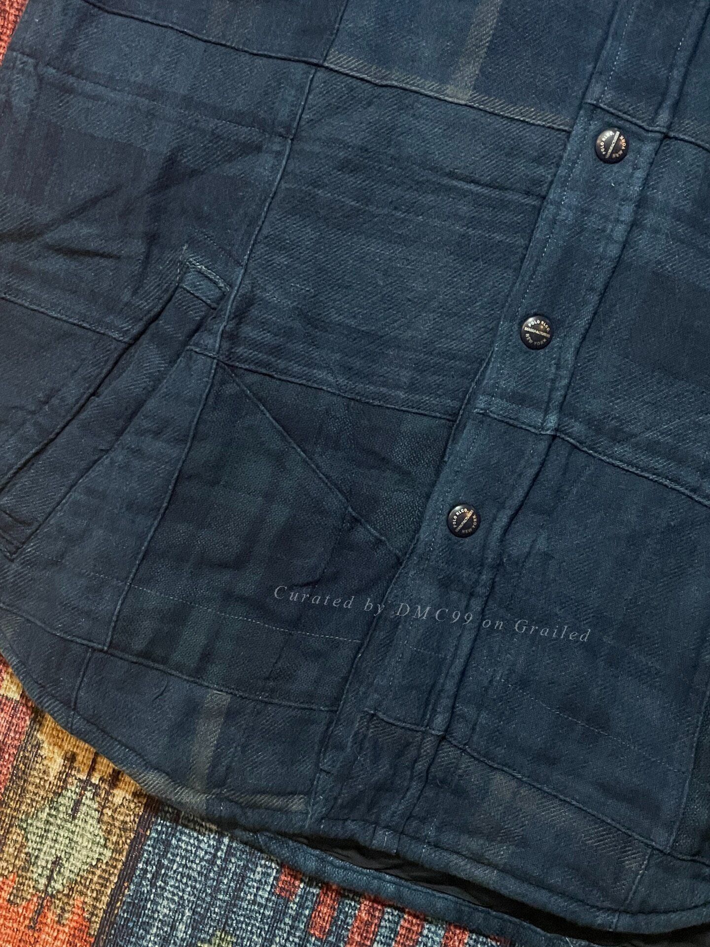 Ralph Lauren Ralph Lauren Indigo Patchwork Thick Coat Size US M / EU 48-50 / 2 - 6 Thumbnail