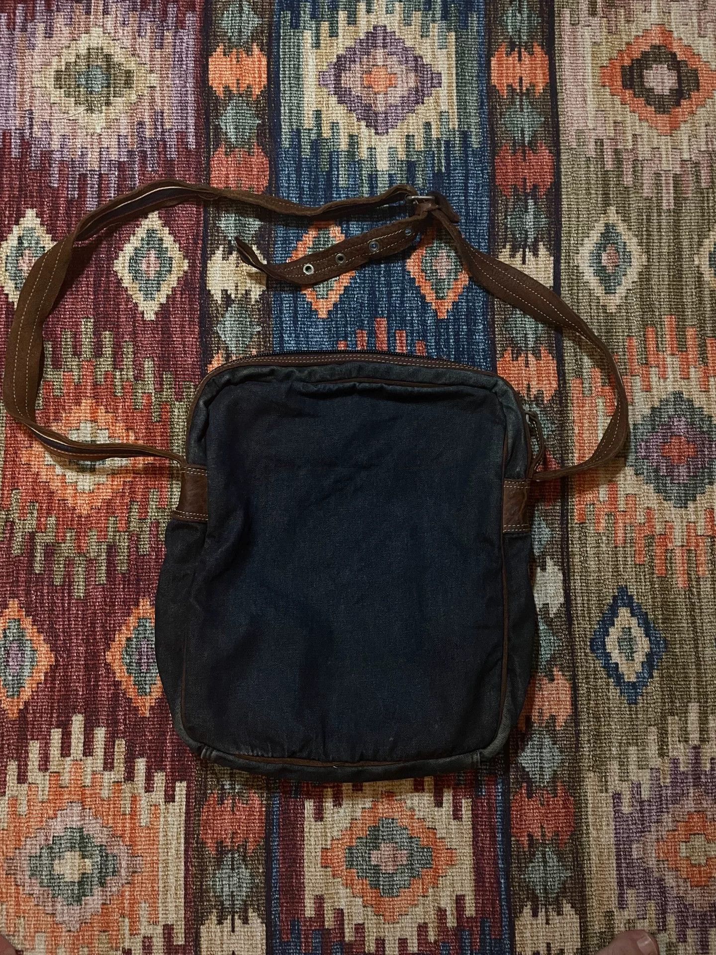Tuff Crowd Tough Cowhide Cross Denim Shoulder Bag Size ONE SIZE - 2 Thumbnail