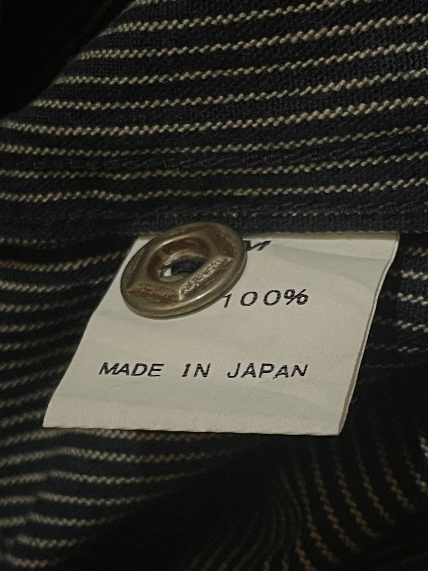 Tom Beckbe Storm Becker Japan Pepper Salt Stripe Work Shirt Size US M / EU 48-50 / 2 - 8 Thumbnail