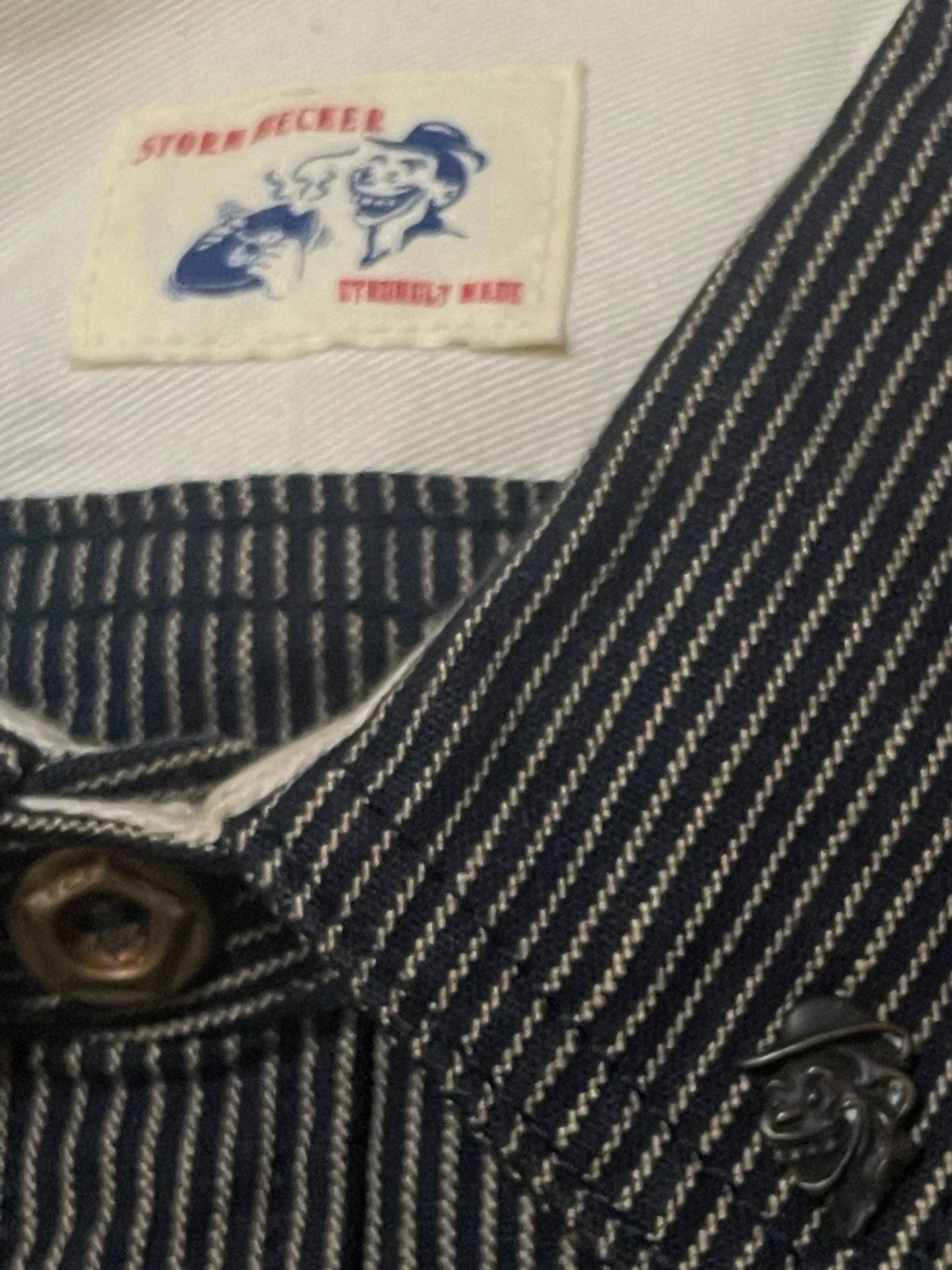 Tom Beckbe Storm Becker Japan Pepper Salt Stripe Work Shirt Size US M / EU 48-50 / 2 - 5 Thumbnail