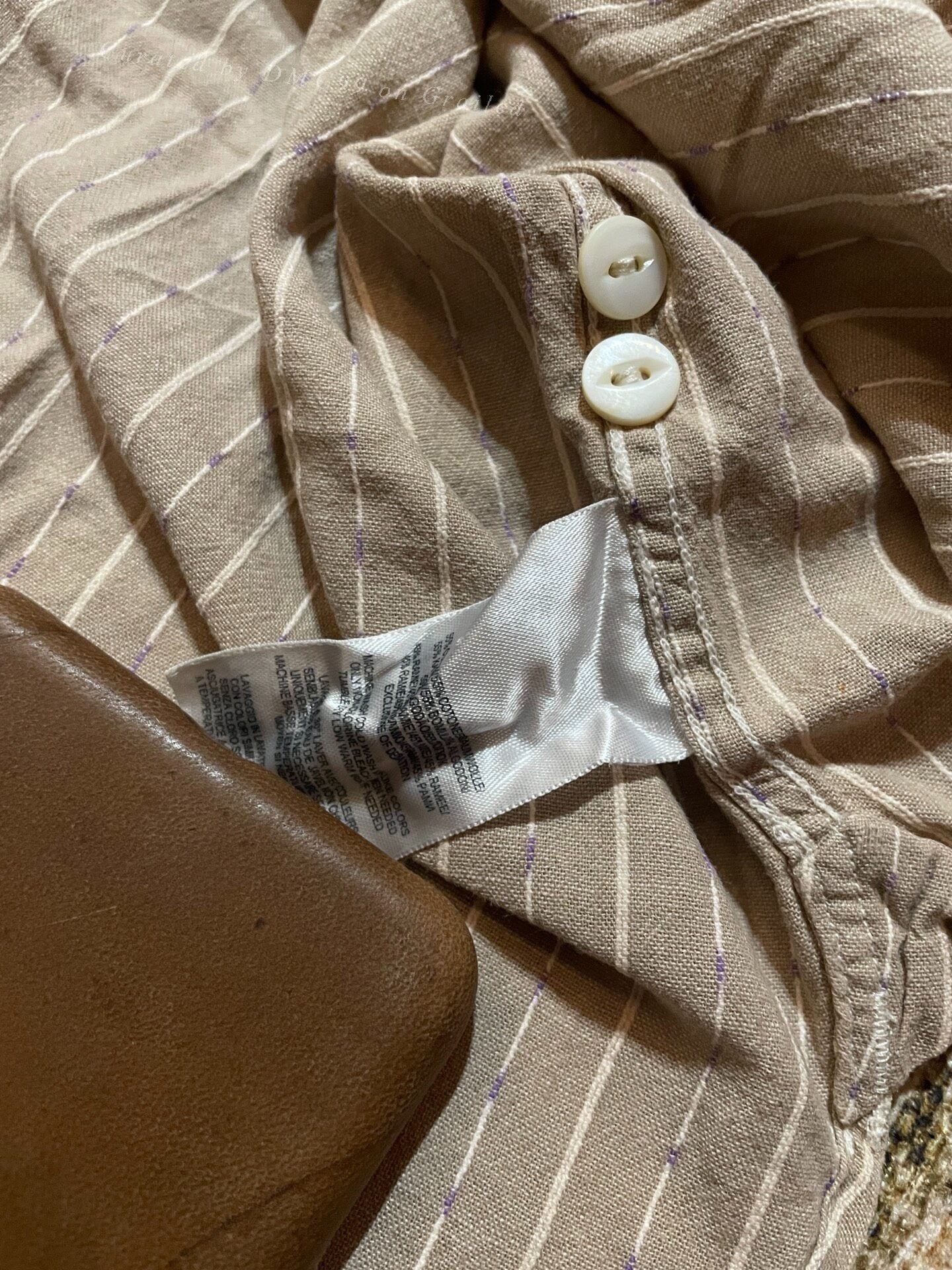 RRL Ralph Lauren RRL Beige Striped Old Style Shirt Size US M / EU 48-50 / 2 - 6 Thumbnail