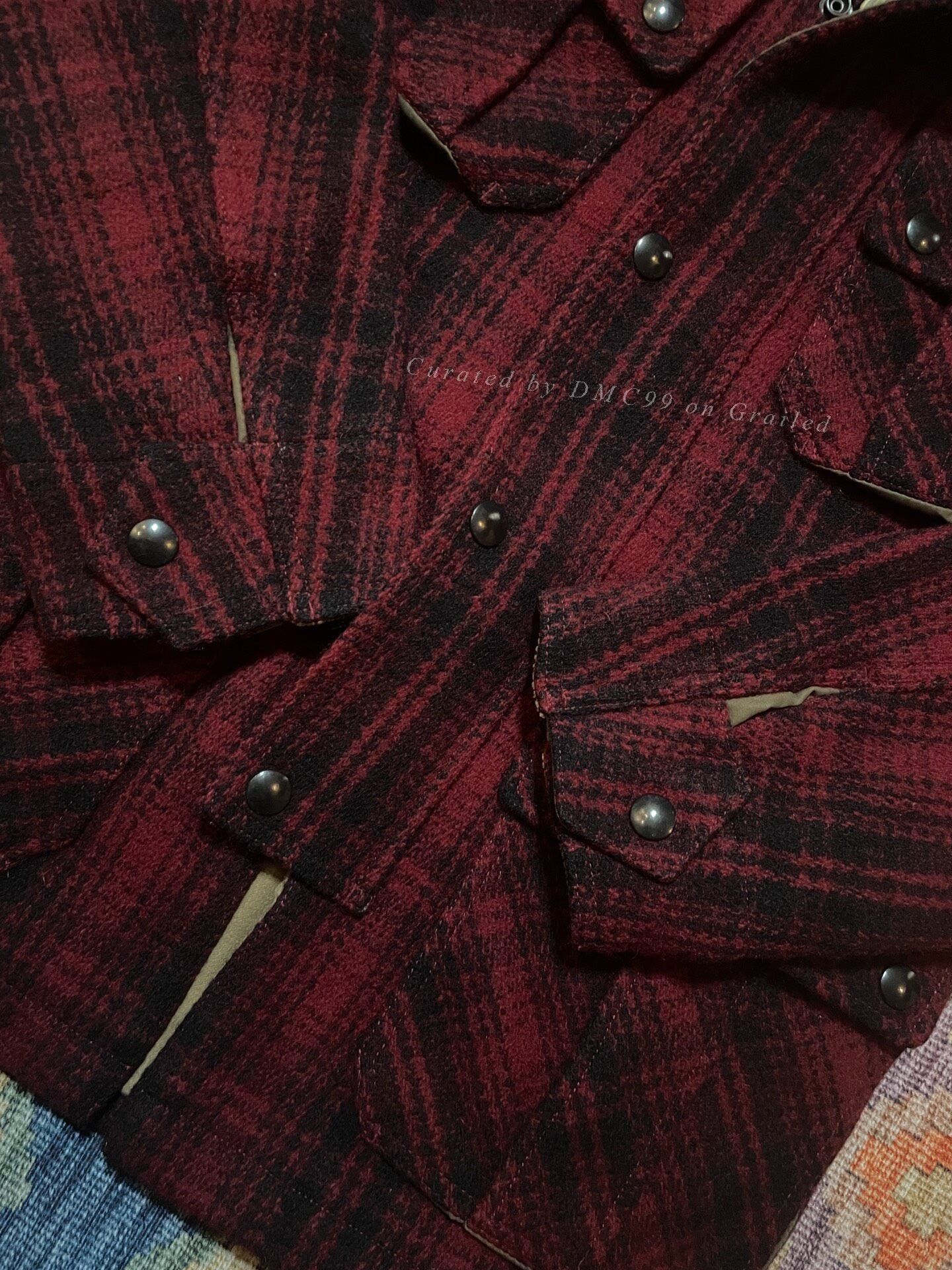 RRL Ralph Lauren RRL Wool Check Hiking Hunting Coat Size US S / EU 44-46 / 1 - 5 Thumbnail
