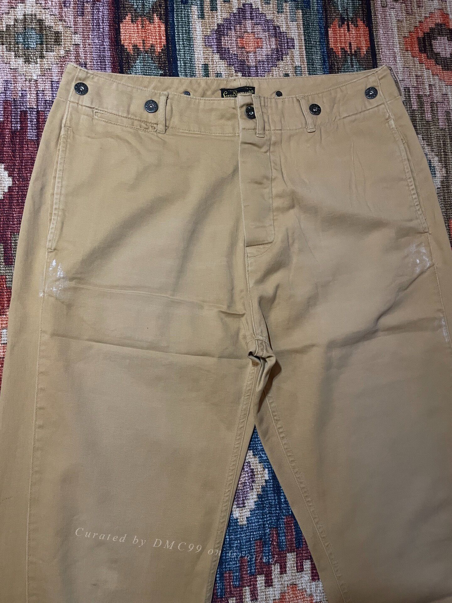 LVC LVC Levi's Khaki Splatter Cargo Pants Size US 32 / EU 48 - 3 Thumbnail