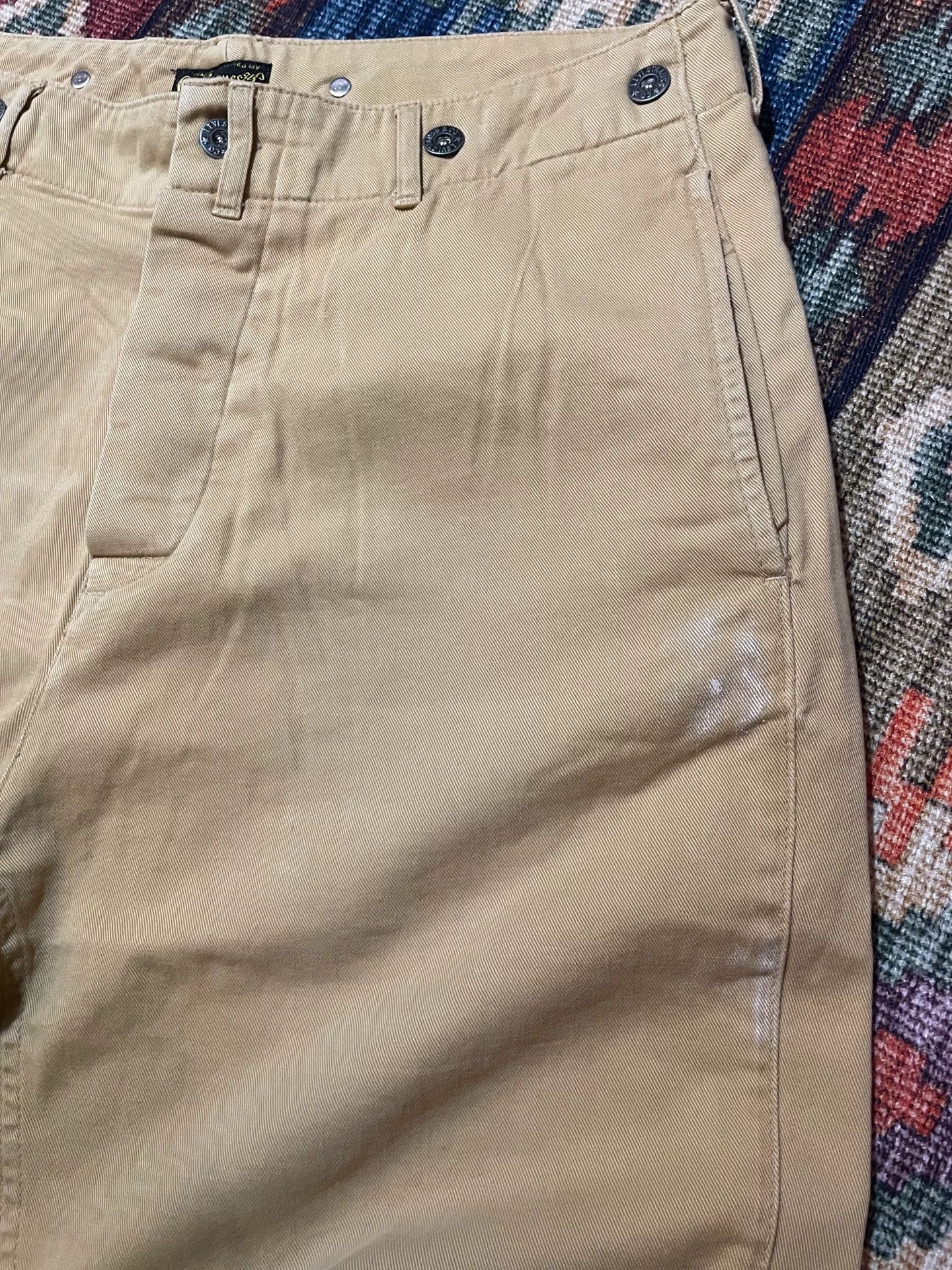 LVC LVC Levi's Khaki Splatter Cargo Pants Size US 32 / EU 48 - 6 Thumbnail