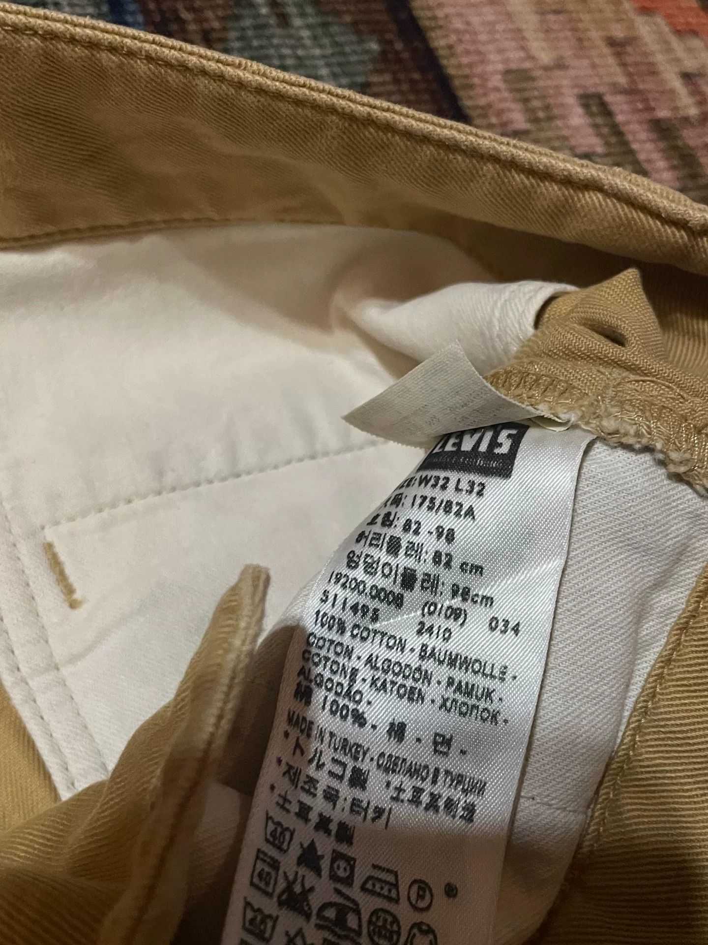 LVC LVC Levi's Khaki Splatter Cargo Pants Size US 32 / EU 48 - 9 Thumbnail