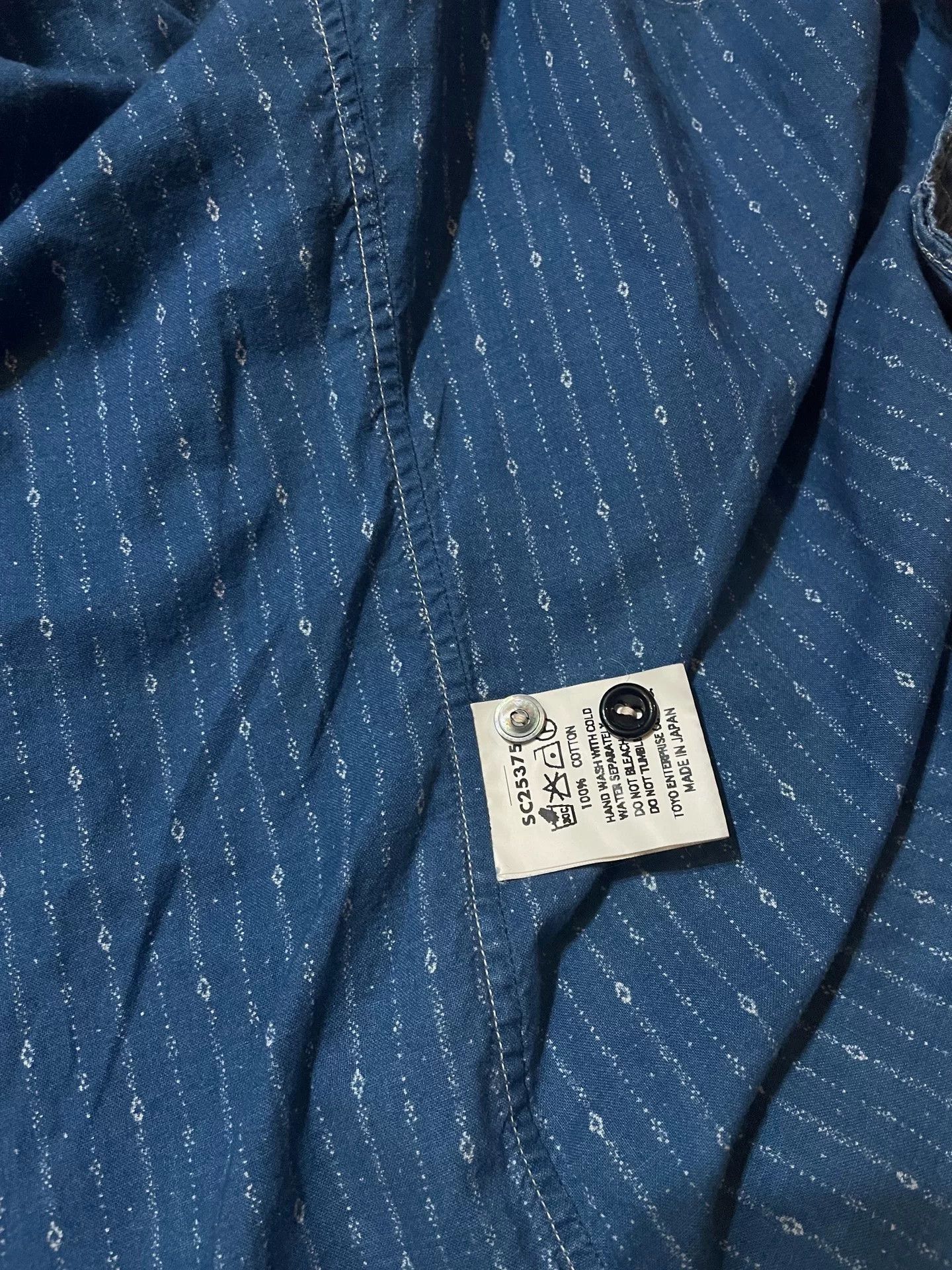 Mister Freedom Mister Freedom Indigo Dyed Shirt Size 41 Size US M / EU 48-50 / 2 - 8 Thumbnail