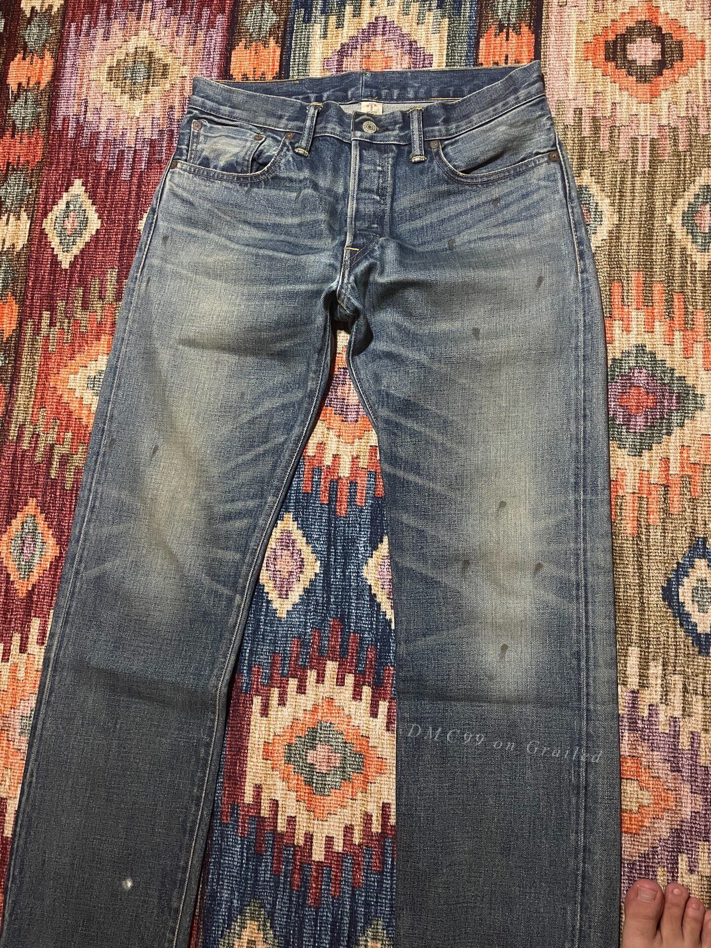RRL Ralph Lauren RRL Vintage Washed Distressed Jeans Size US 32 / EU 48 - 3 Thumbnail