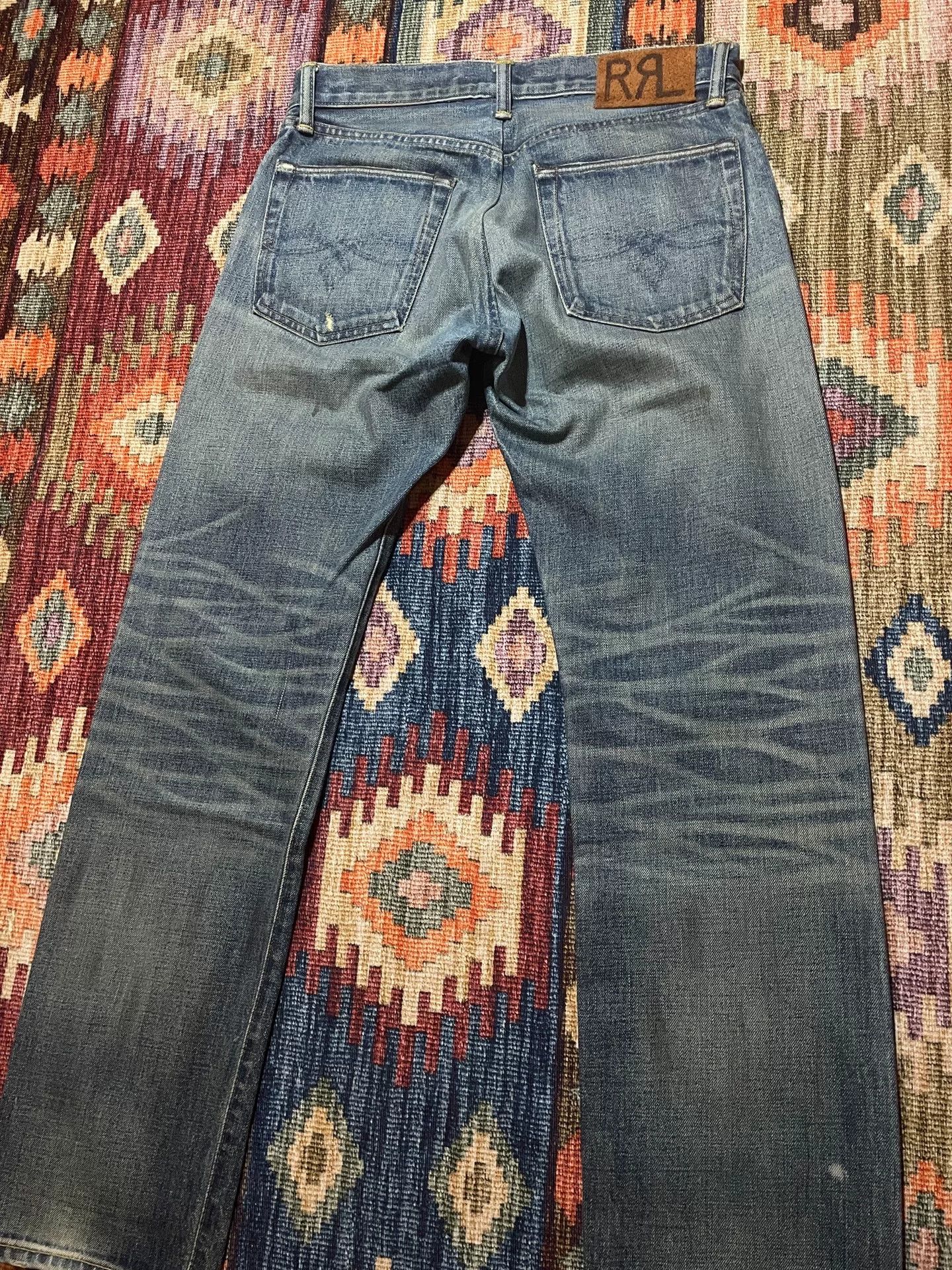 RRL Ralph Lauren RRL Vintage Washed Distressed Jeans Size US 32 / EU 48 - 5 Thumbnail