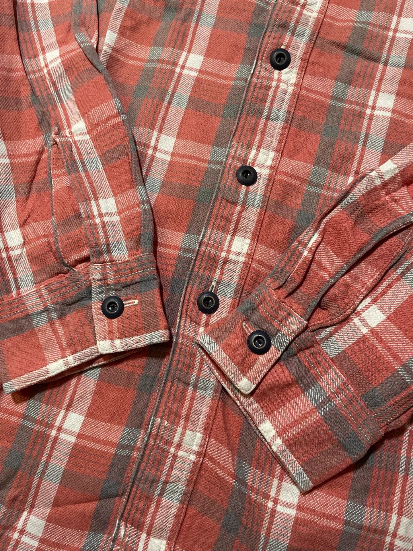 RRL Ralph Lauren RRL Vintage Pink Striped Work Shirt M Size US M / EU 48-50 / 2 - 5 Thumbnail