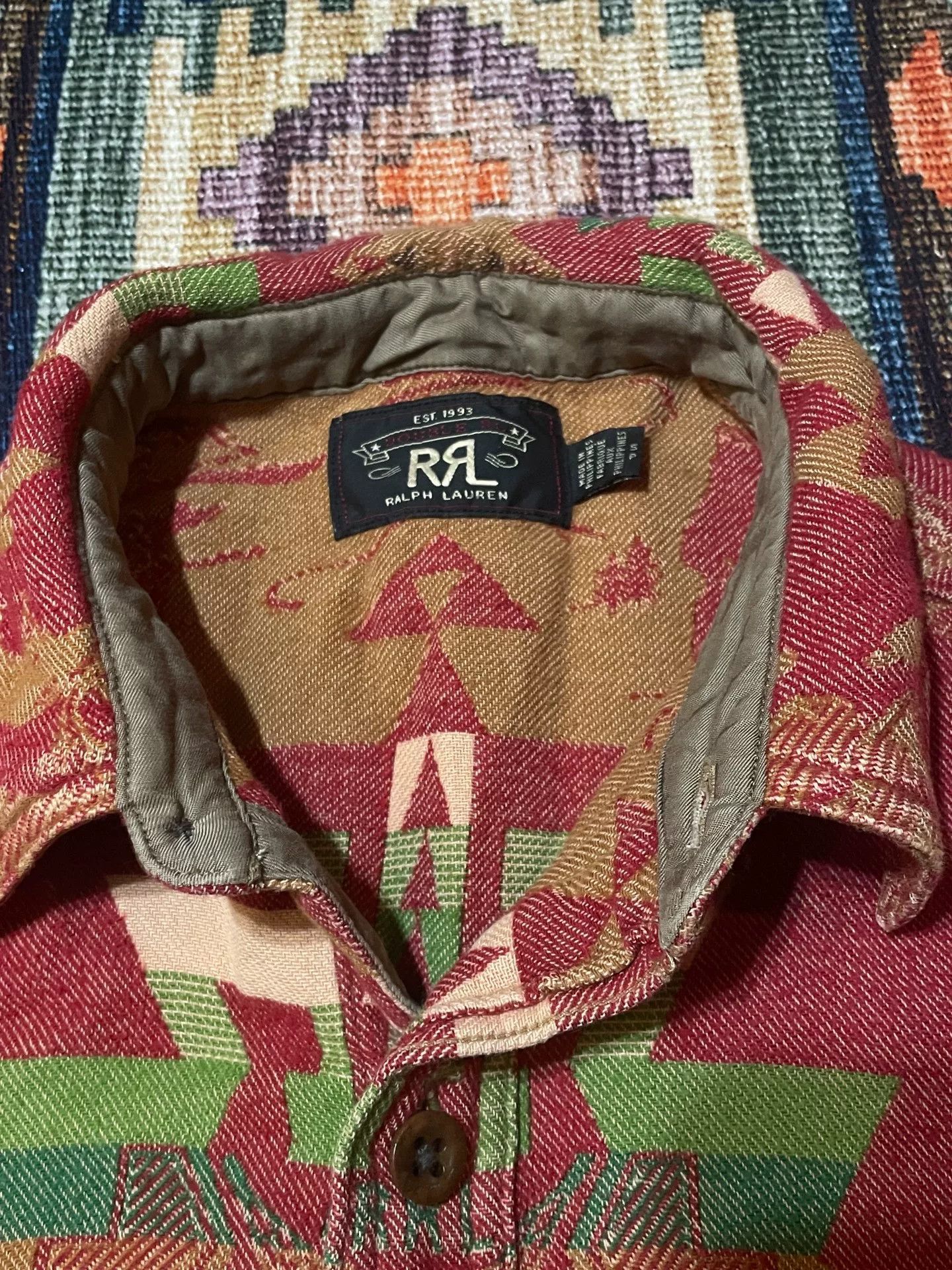 RRL Ralph Lauren RRL Vintage Southwest Blanket Shirt Size US S / EU 44-46 / 1 - 3 Thumbnail