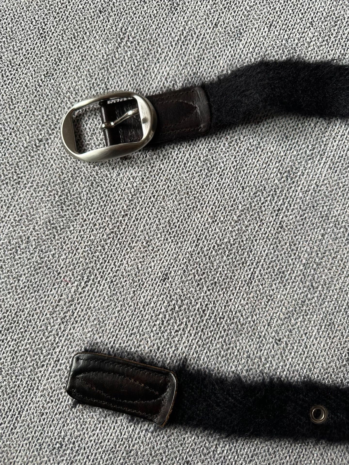 Our Legacy Our Legacy Black Mohair Belt Size ONE SIZE - 2 Thumbnail