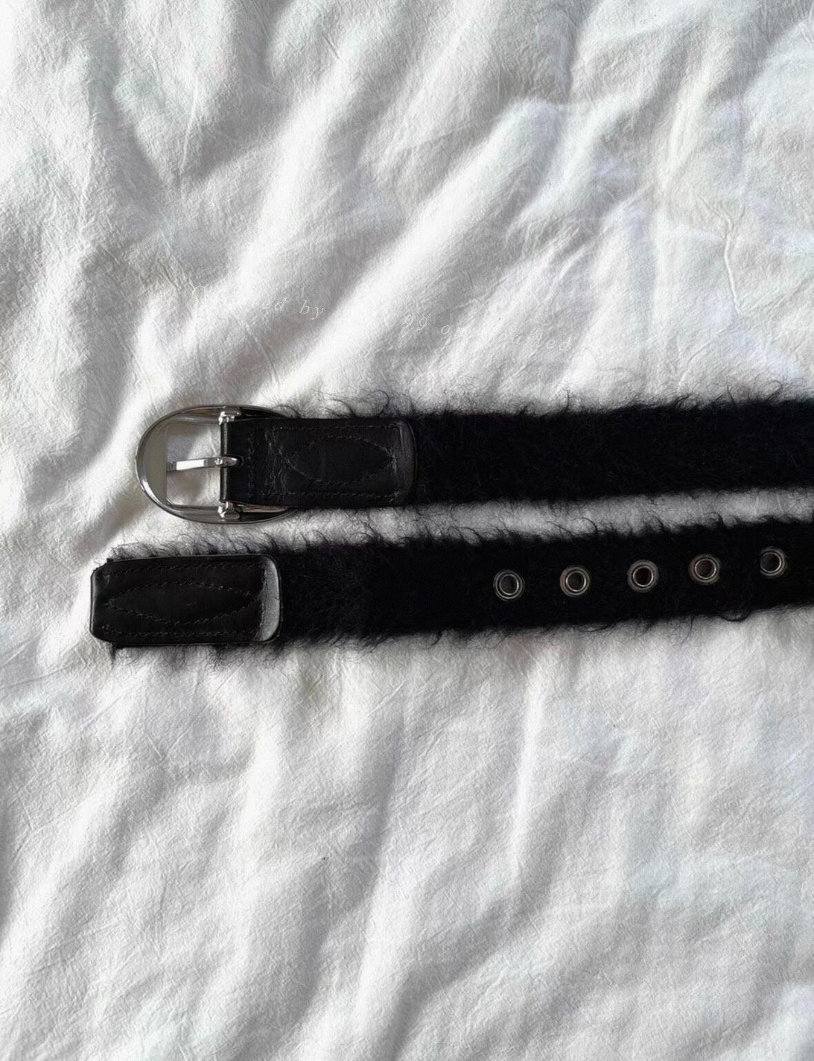 Our Legacy Our Legacy Black Mohair Belt Size ONE SIZE - 6 Thumbnail