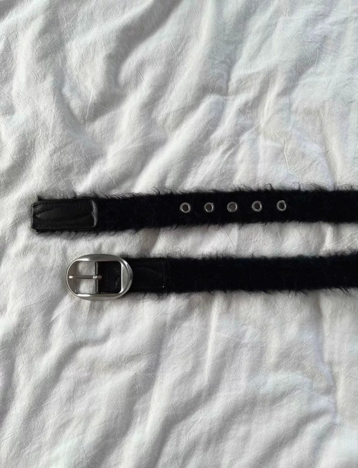 Our Legacy Our Legacy Black Mohair Belt Size ONE SIZE - 5 Thumbnail