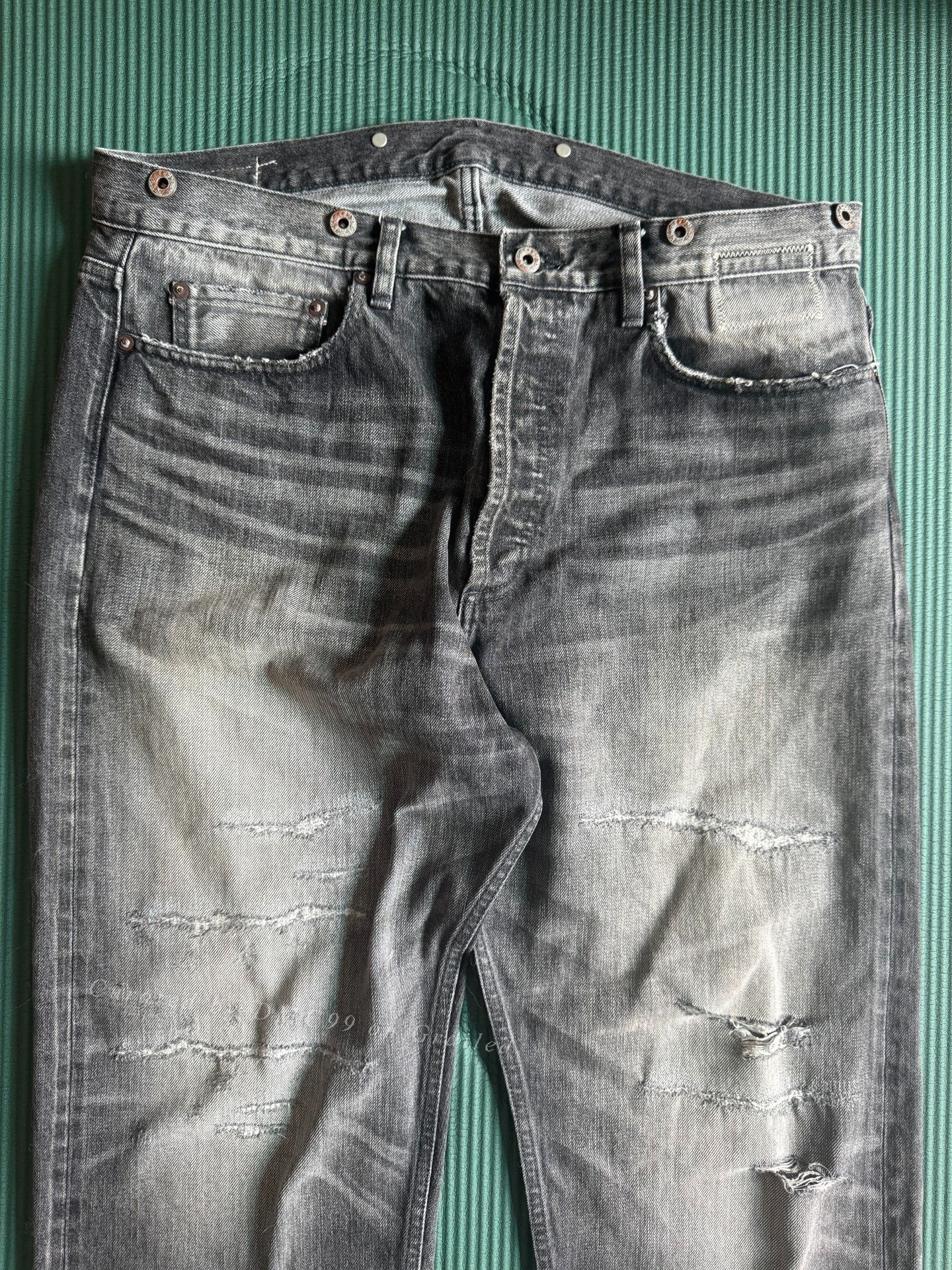 Madness MADNESS 23AW Distressed Denim Pants Size US 36 / EU 52 - 3 Thumbnail