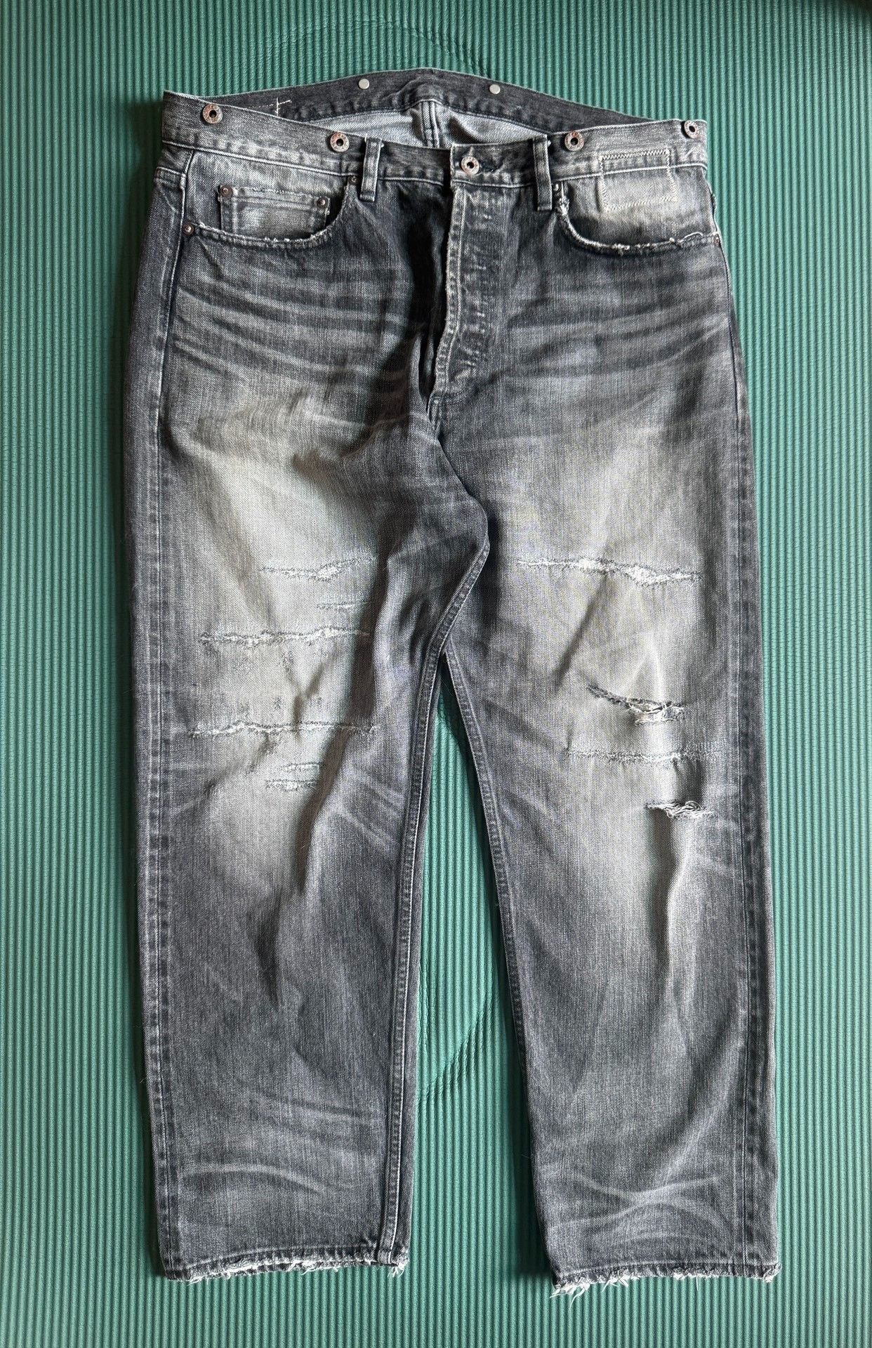 Madness MADNESS 23AW Distressed Denim Pants Size US 36 / EU 52 - 2 Thumbnail