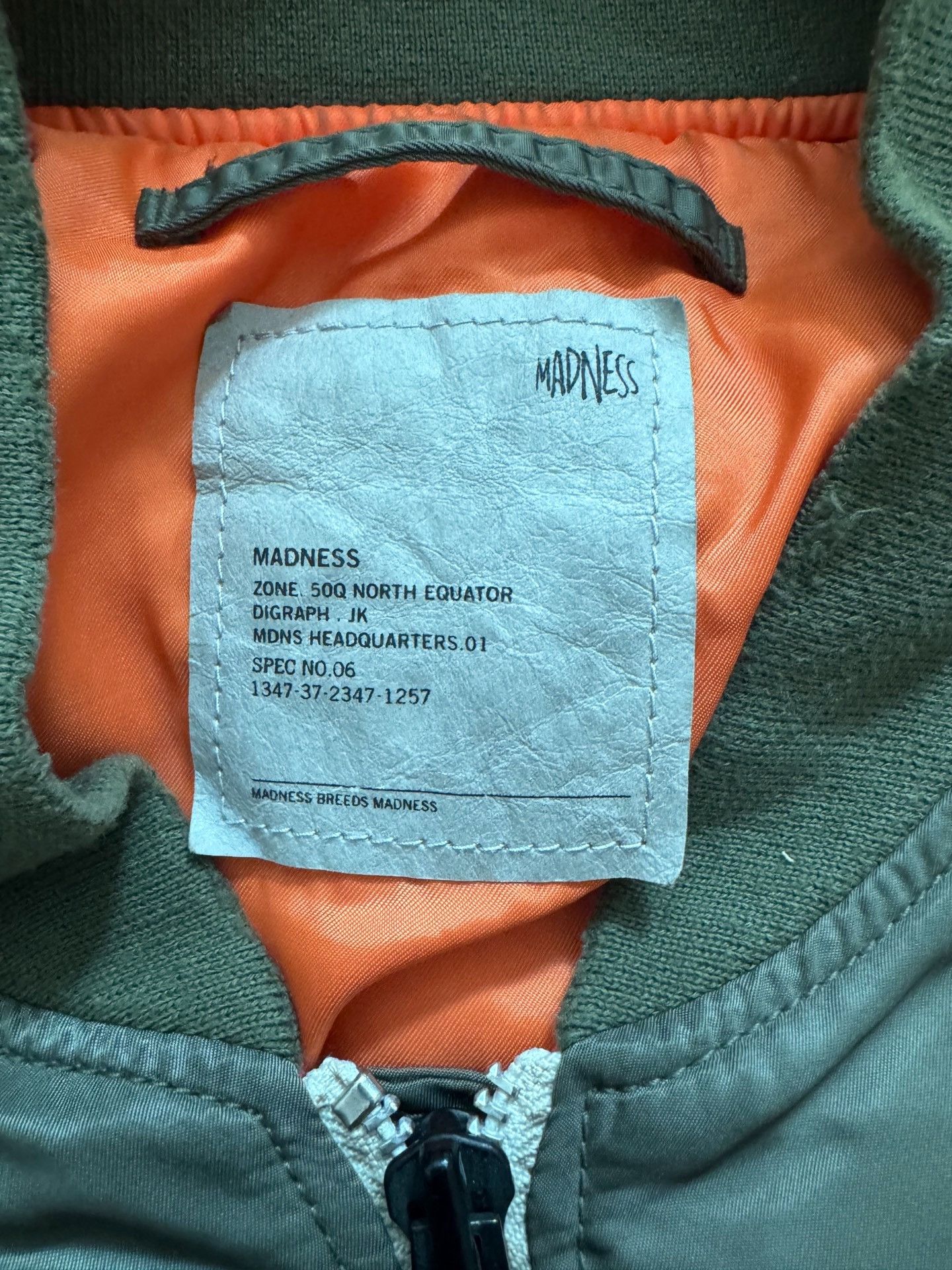 Madness MADNESS 24FW MA-1 Flight Bomber Jacket Size US XL / EU 56 / 4 - 7 Thumbnail