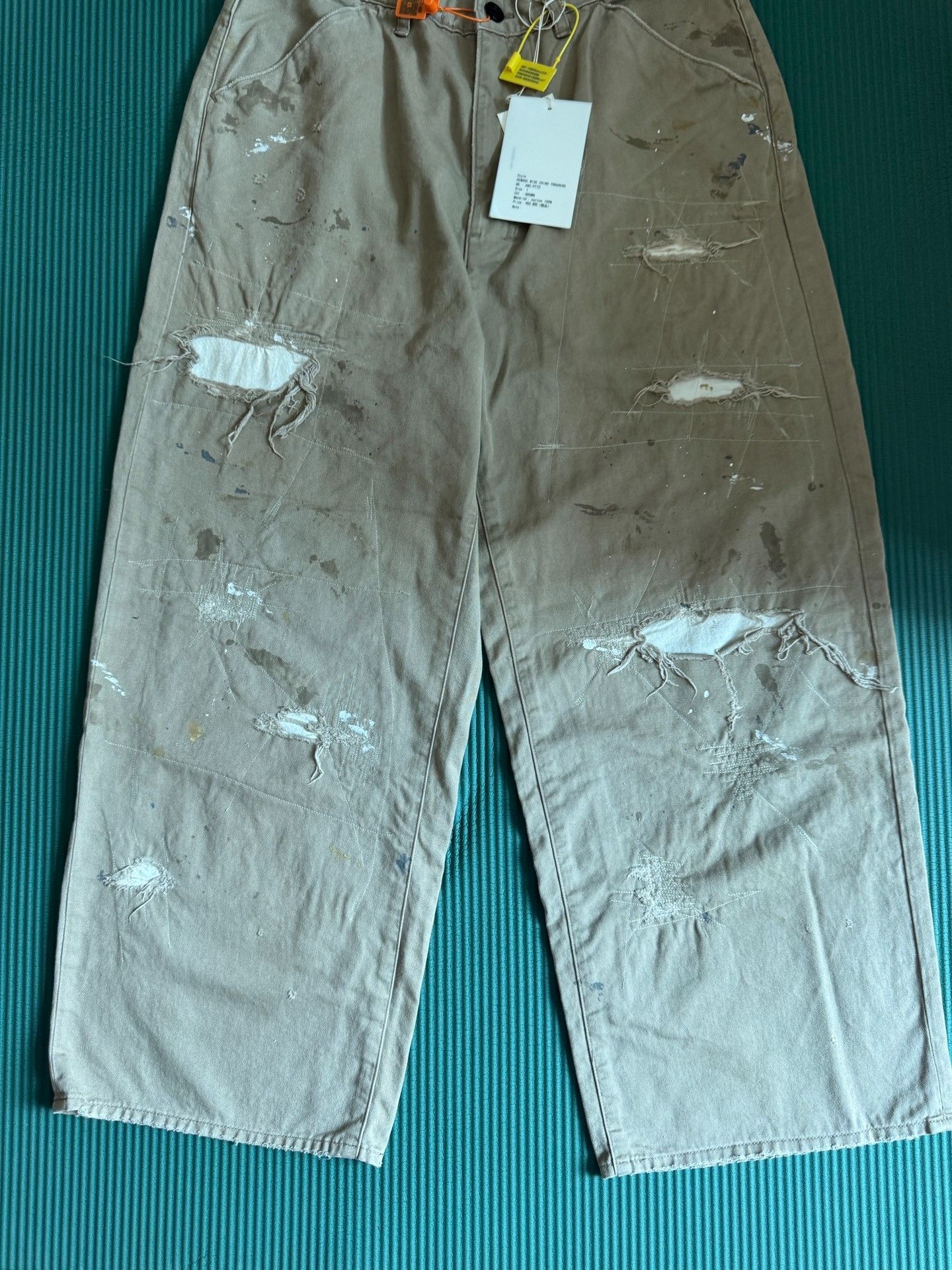 Vintage ANCELLM REMAKE Wide Chino Trousers Size US 26 / EU 42 - 4 Thumbnail