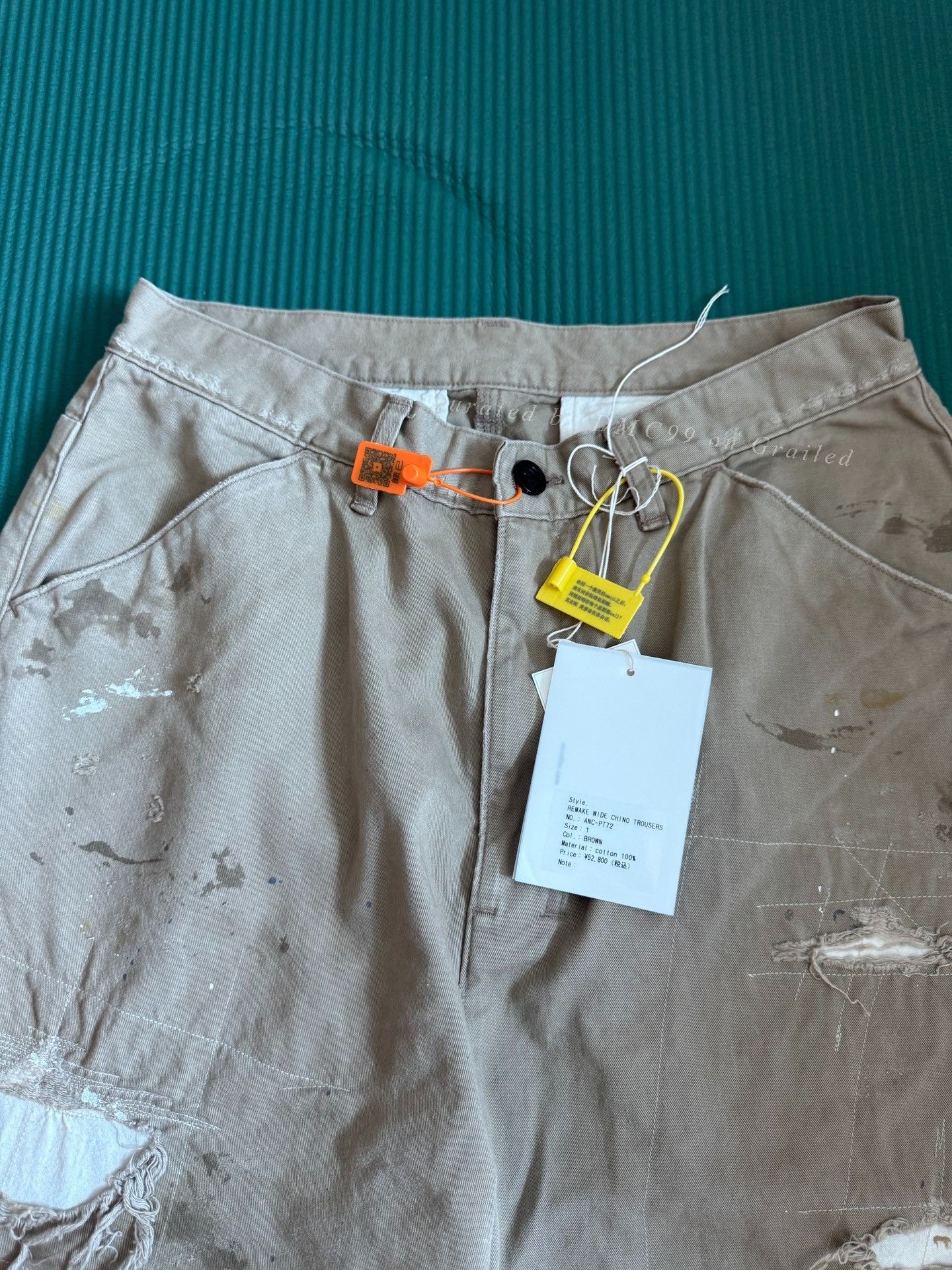 Vintage ANCELLM REMAKE Wide Chino Trousers Size US 26 / EU 42 - 5 Thumbnail