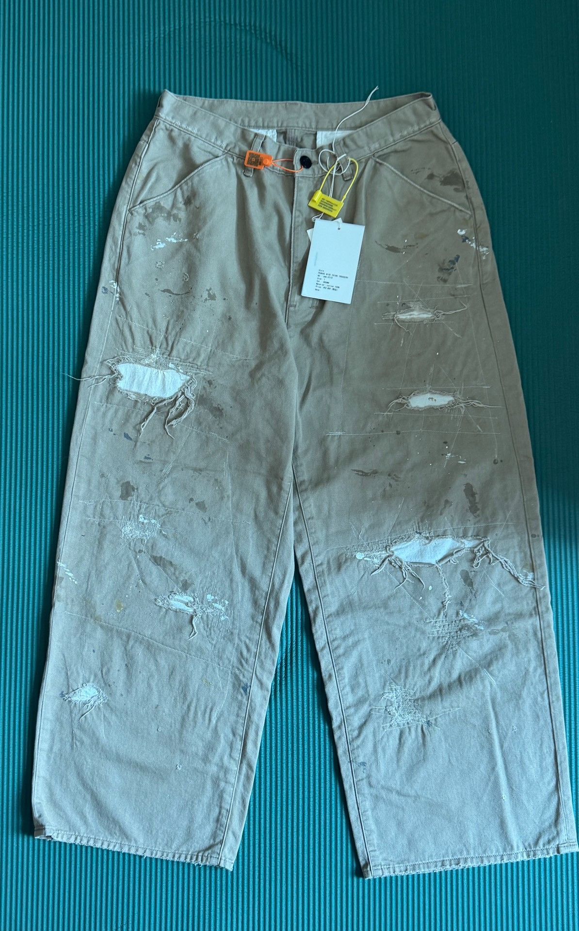 Vintage ANCELLM REMAKE Wide Chino Trousers Size US 26 / EU 42 - 2 Thumbnail