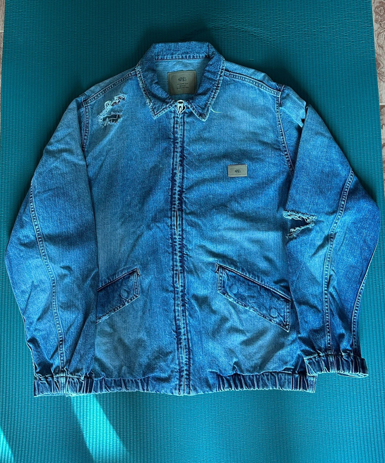 Madness MADNESS 22SS Distressed Denim Jacket Size US M / EU 48-50 / 2 - 2 Thumbnail