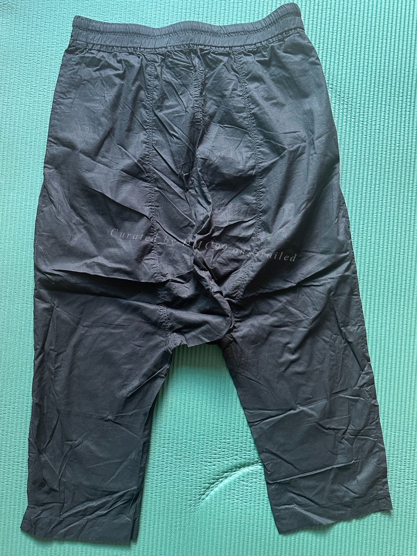 Rick Owens Rick Owens Black Drop-Crotch Pants Size US 34 / EU 50 - 2 Thumbnail
