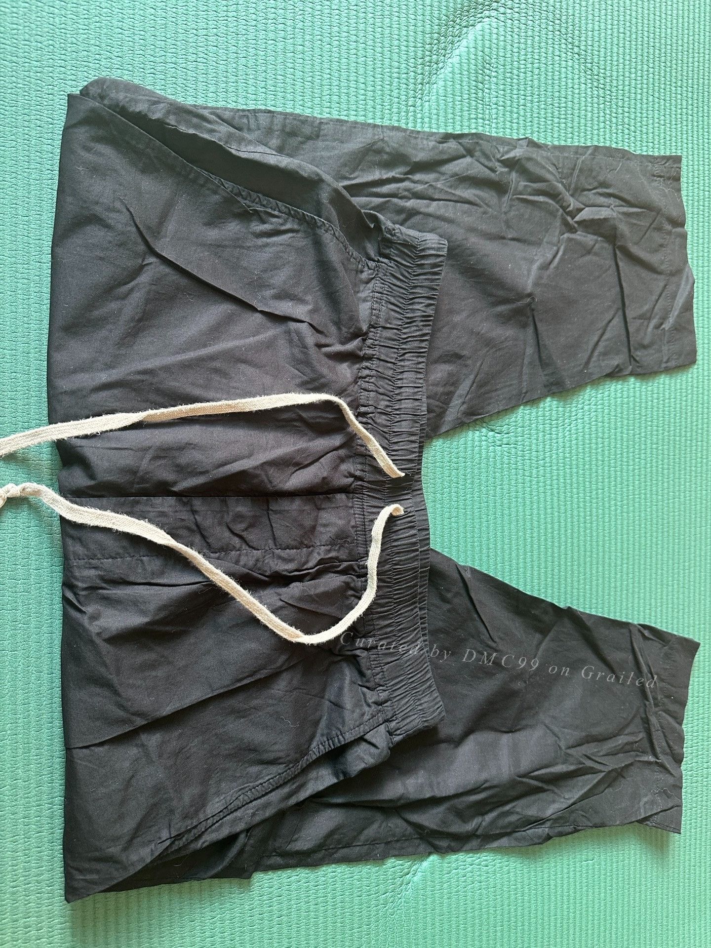 Rick Owens Rick Owens Black Drop-Crotch Pants Size US 34 / EU 50 - 3 Thumbnail