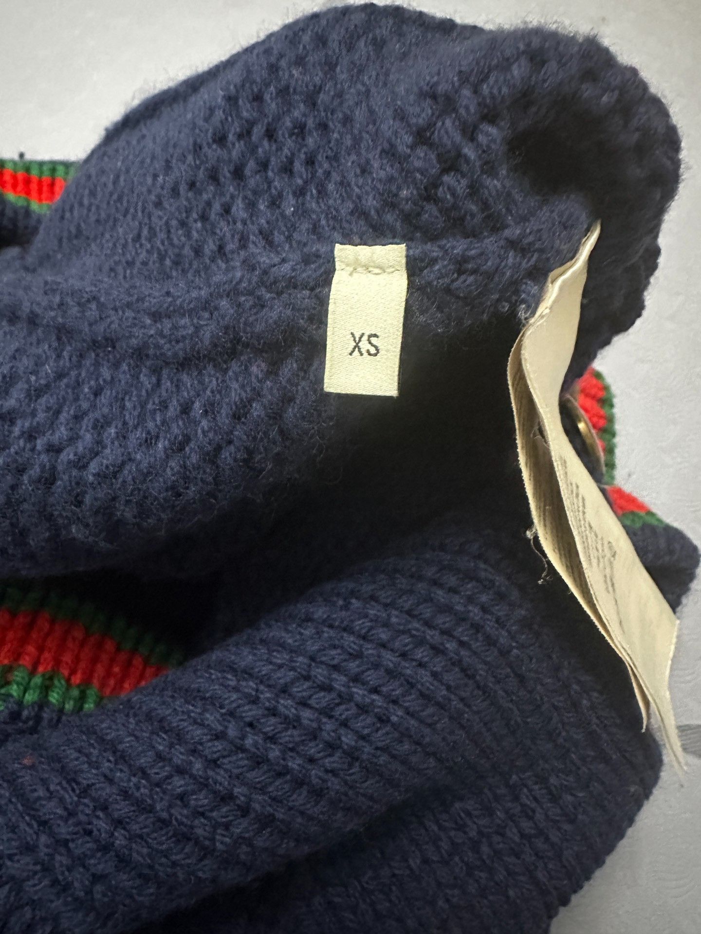 Gucci Gucci Navy Red Green Stripe Cardigan Size XS / US 0-2 / IT 36-38 - 6 Thumbnail