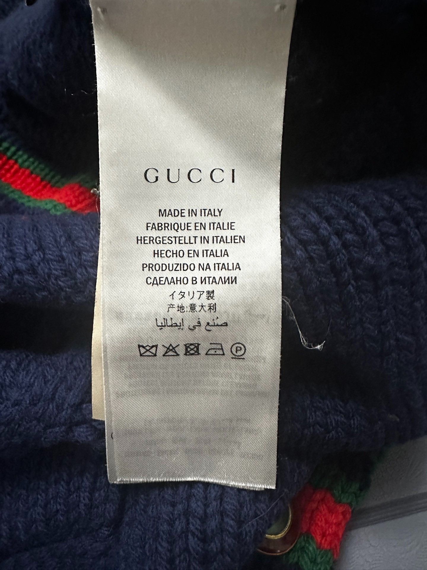 Gucci Gucci Navy Red Green Stripe Cardigan Size XS / US 0-2 / IT 36-38 - 5 Thumbnail