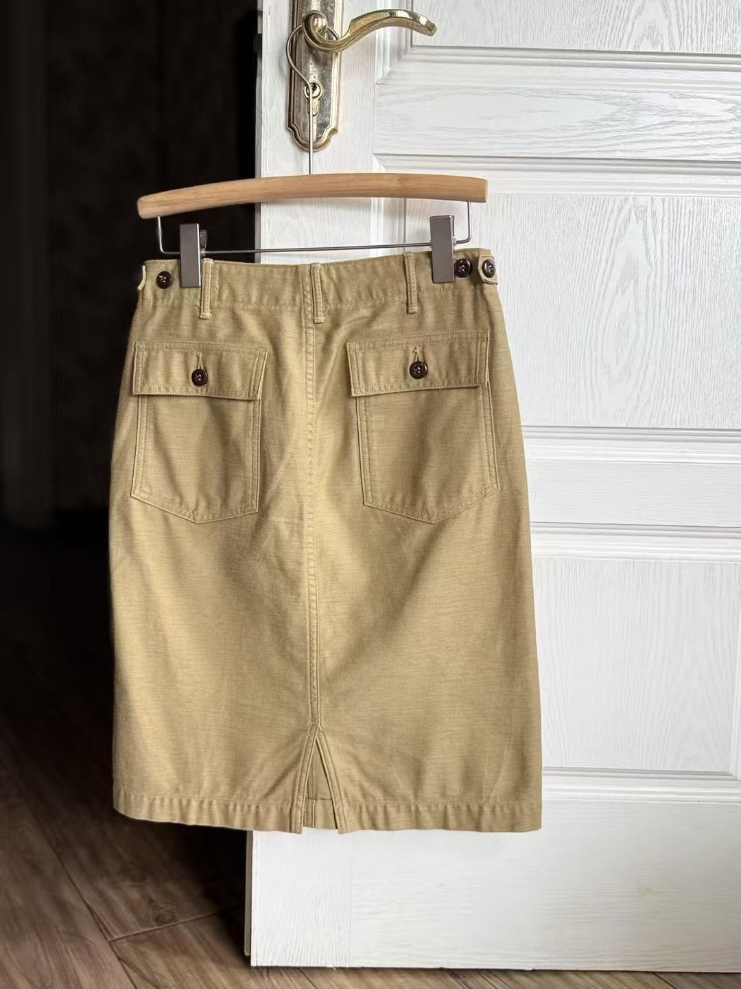 Orslow Or Slow Vintage Khaki Skirt Size 22" - 2 Thumbnail