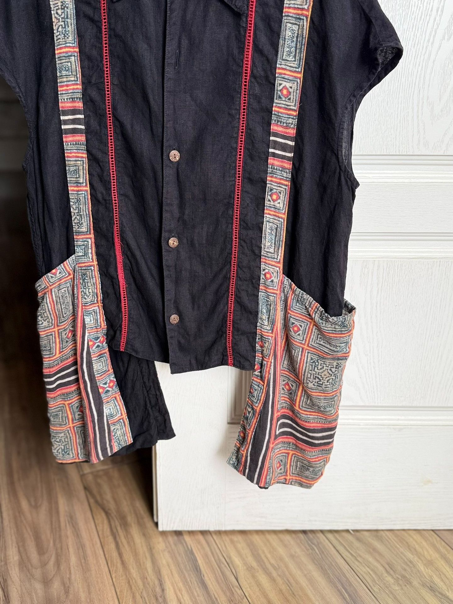 Kapital Kapital Cotton-Linen Short-Sleeve Shirt Size US XS / EU 42 / 0 - 3 Thumbnail