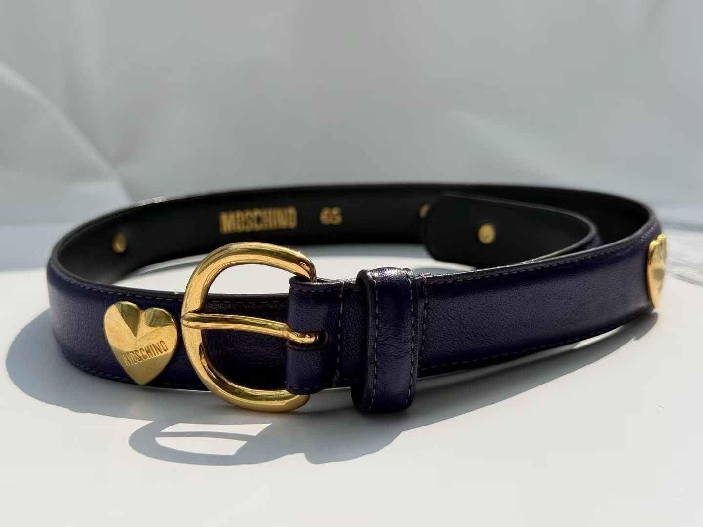 Moschino Moschino Vintage Purple Belt Size ONE SIZE - 2 Thumbnail
