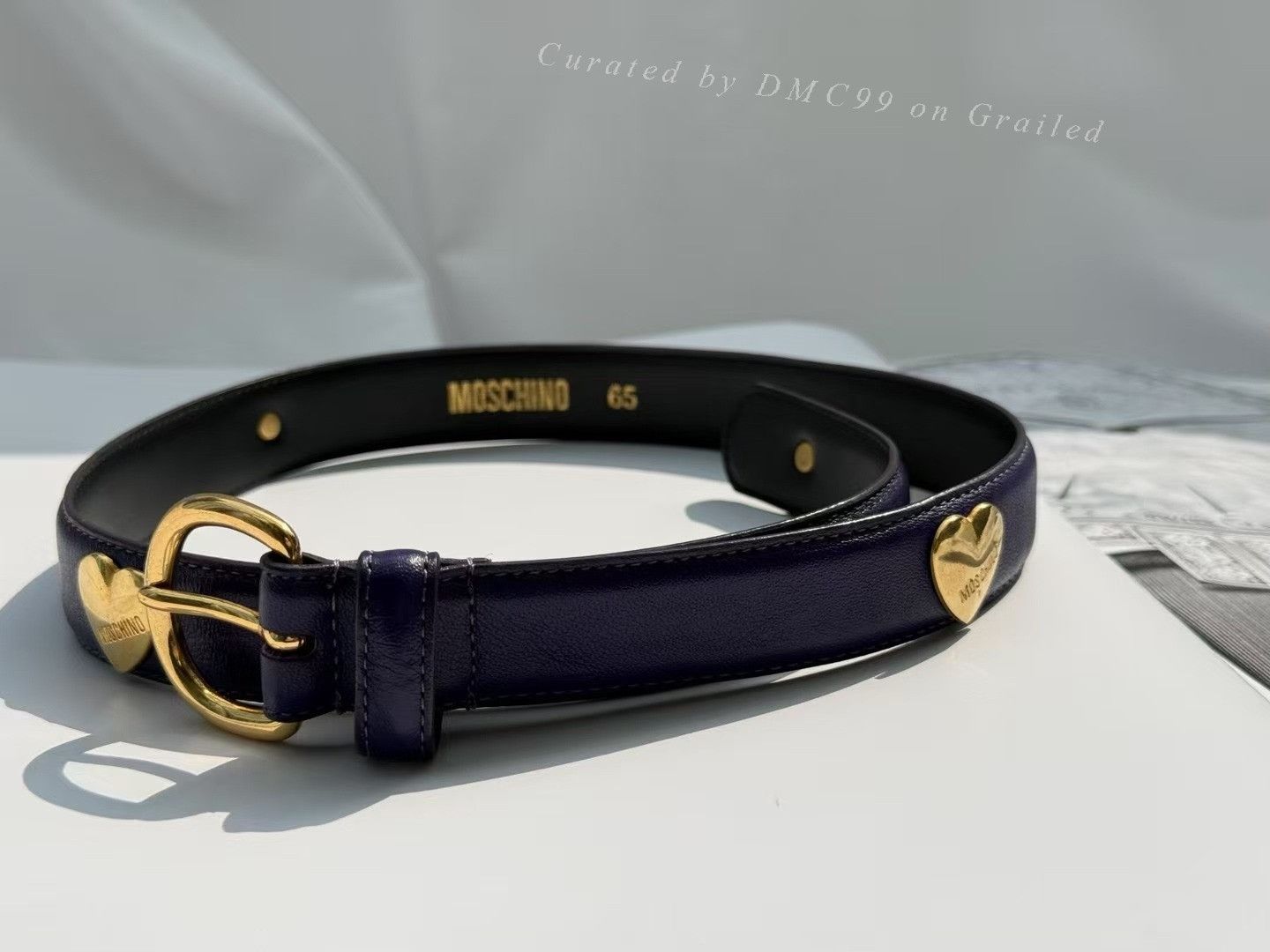 Moschino Moschino Vintage Purple Belt Size ONE SIZE - 3 Thumbnail