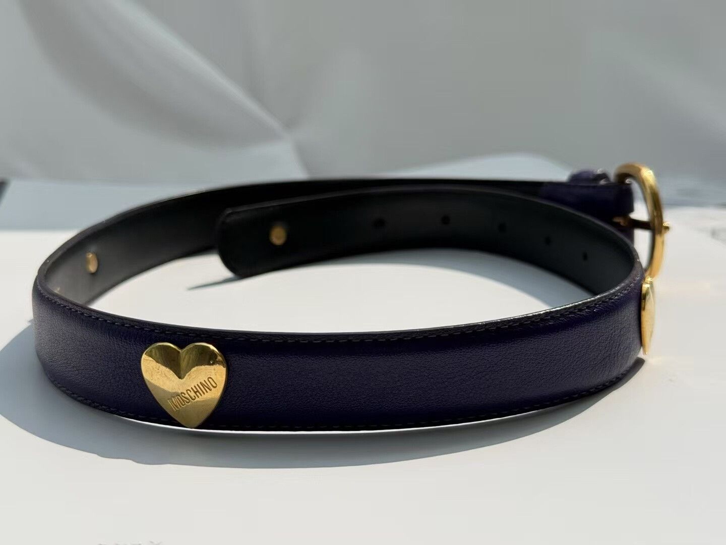 Moschino Moschino Vintage Purple Belt Size ONE SIZE - 4 Thumbnail