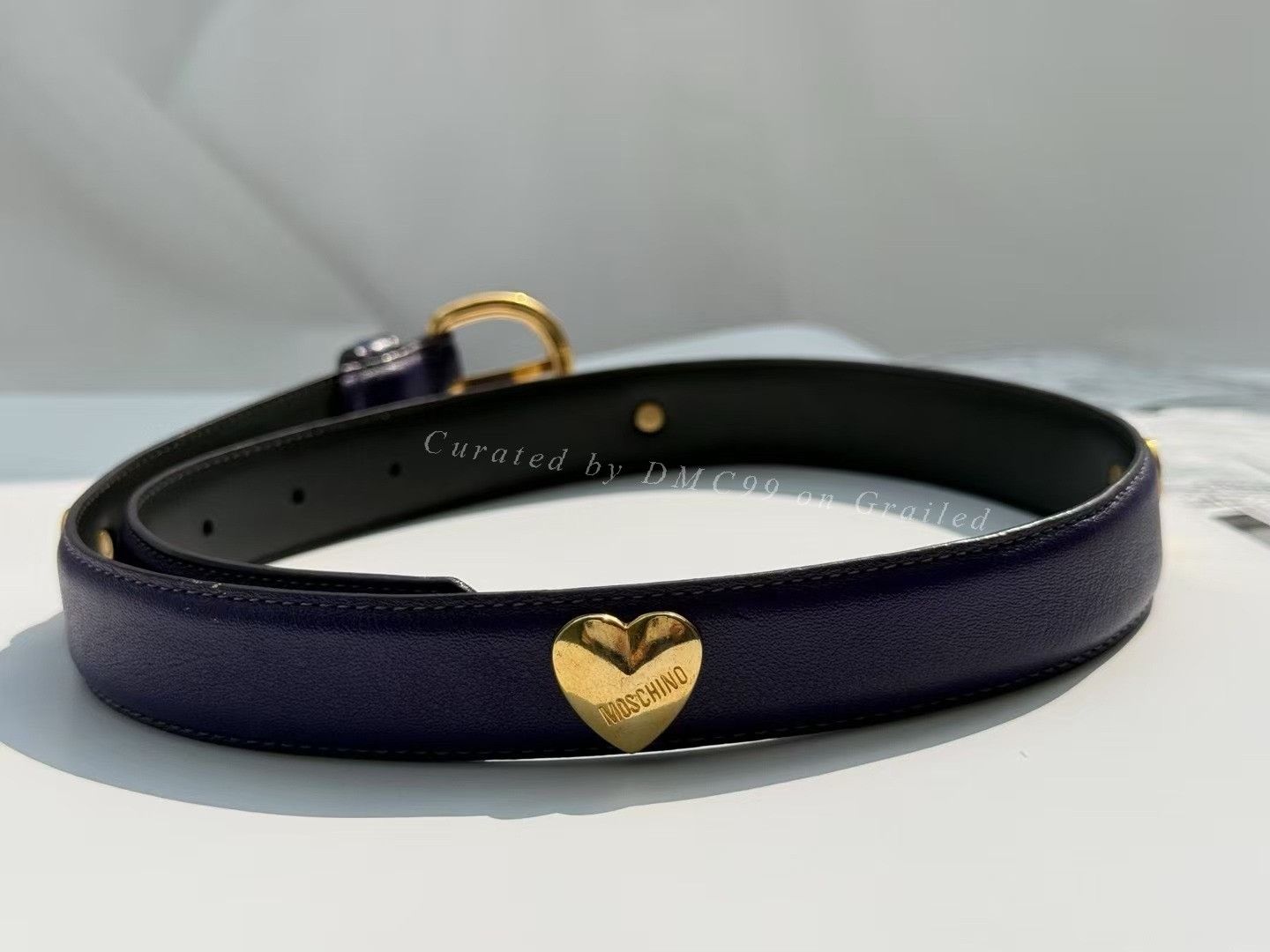 Moschino Moschino Vintage Purple Belt Size ONE SIZE - 5 Thumbnail